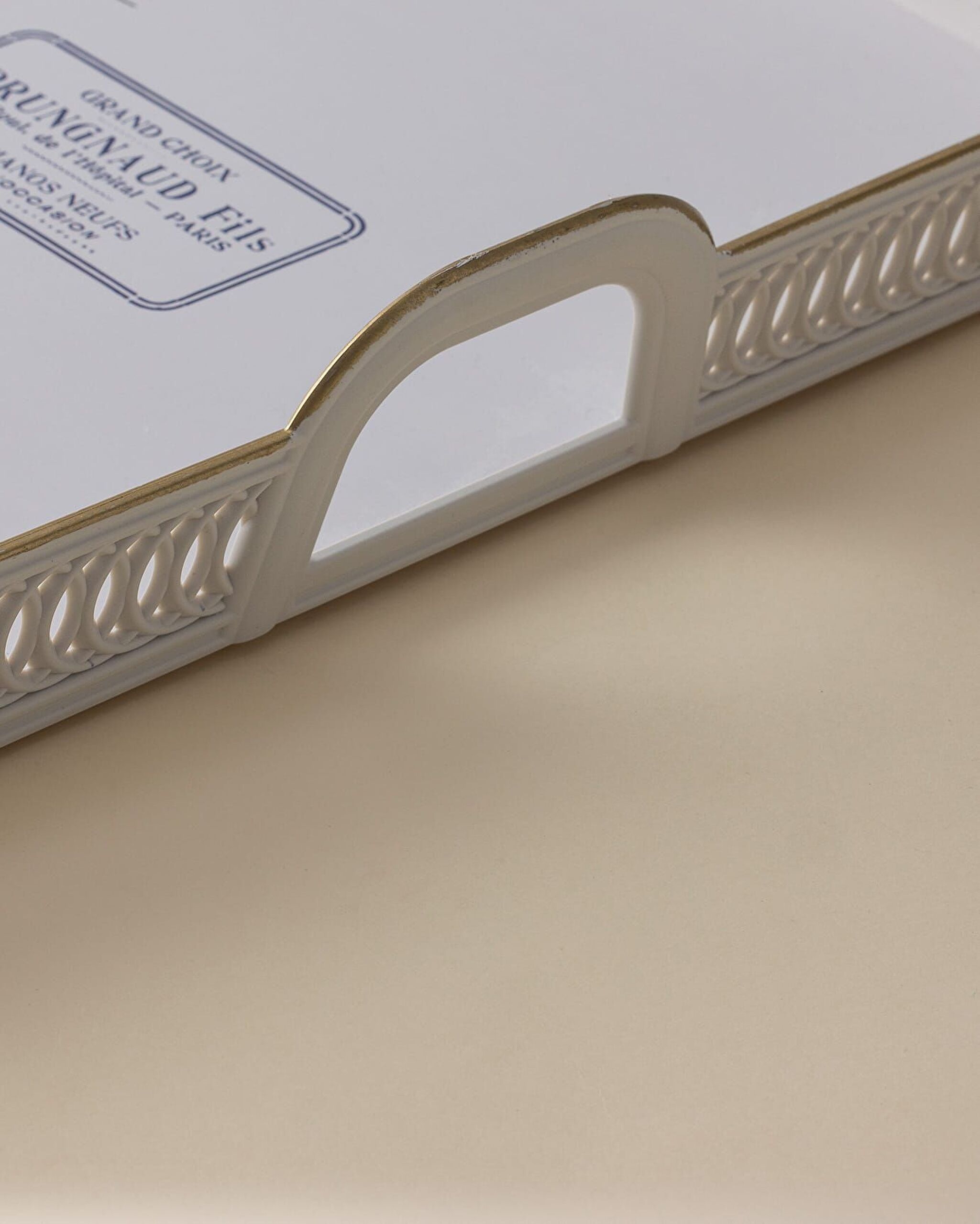 Evonna gestricktes rechteckiges Tablett – bunt - 2