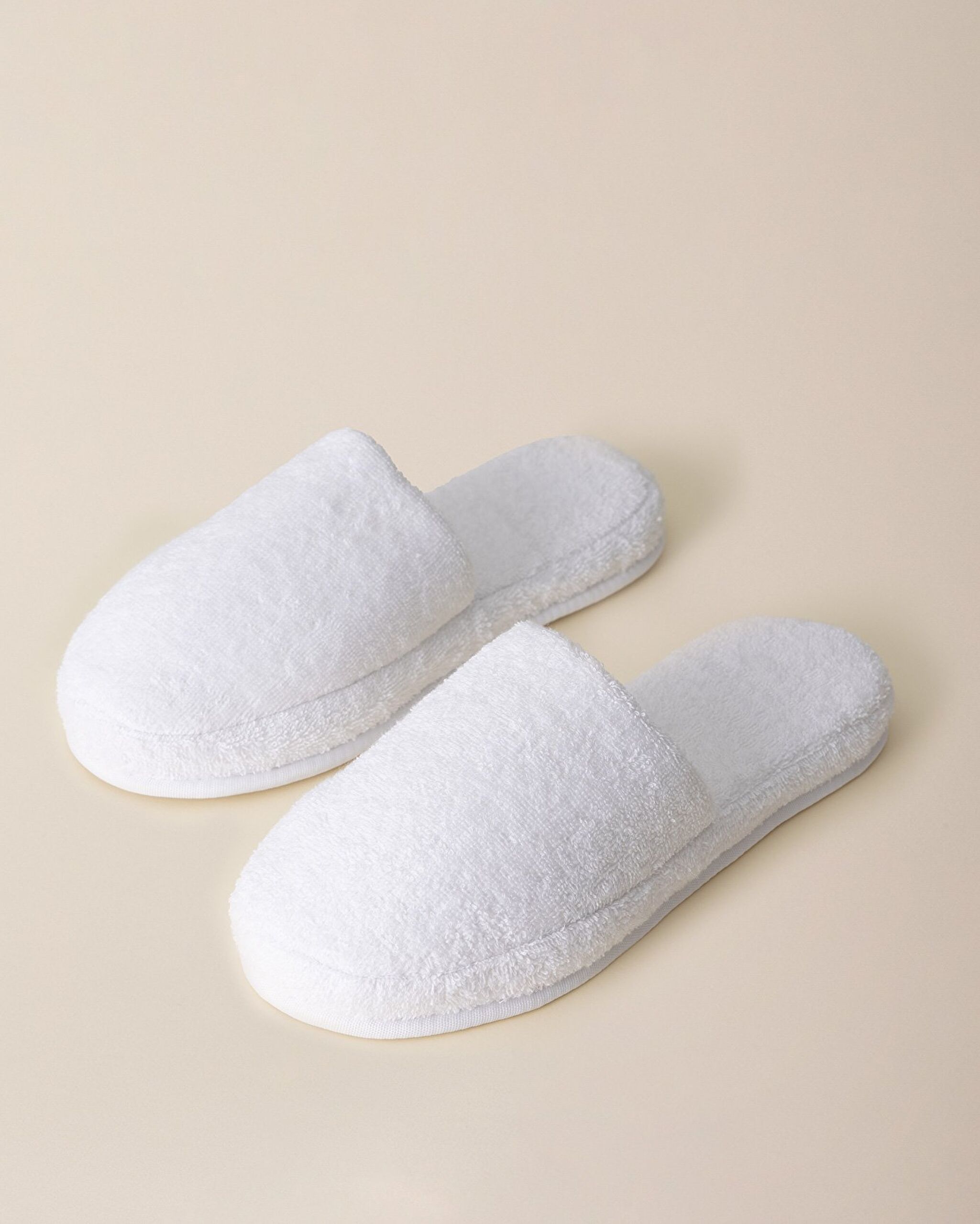 Coralie Hausschuhe aus 100 % Baumwollfrottee – Weiß - 3