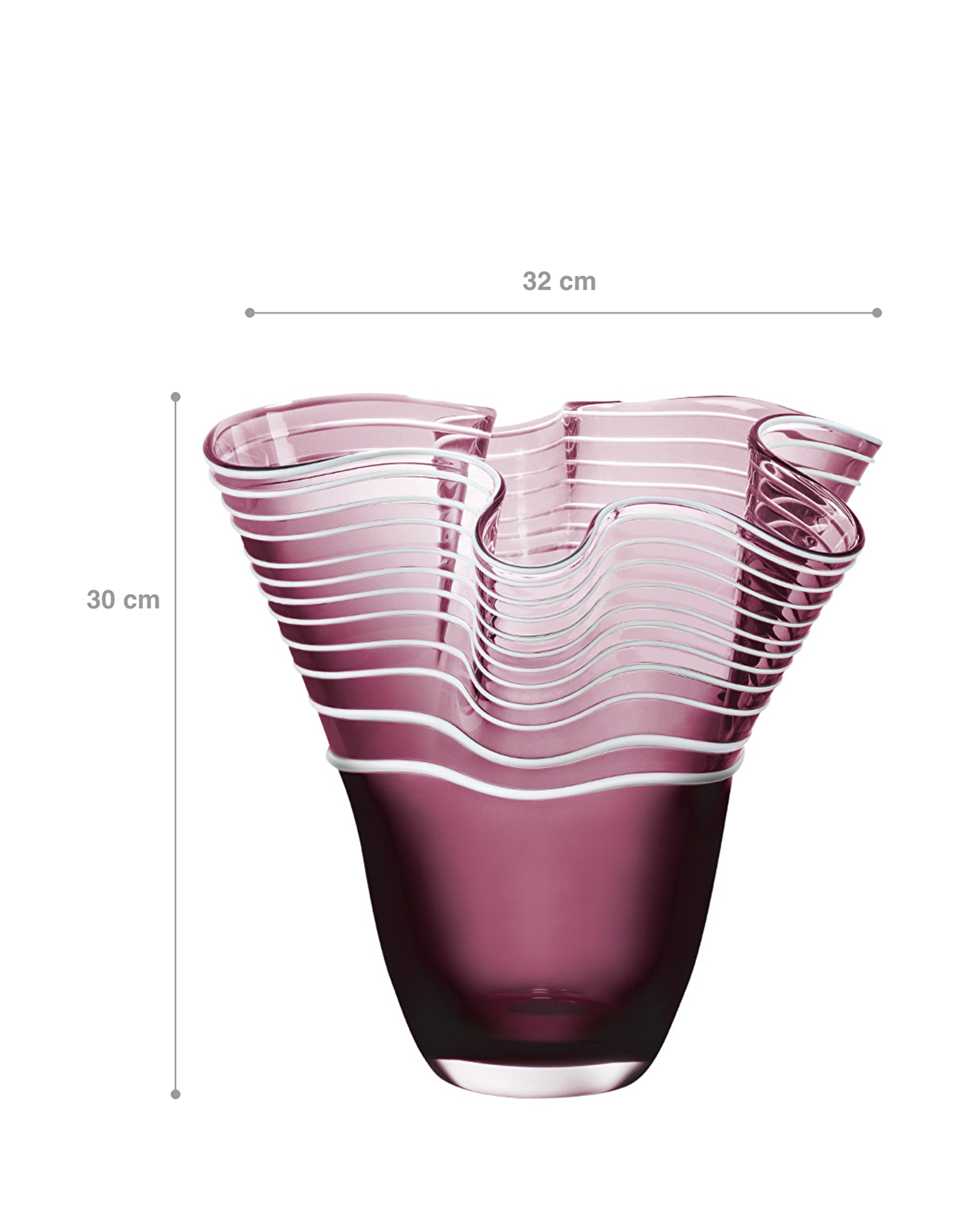 يدوي الزجاج مزهرية - حجم كبير - 3