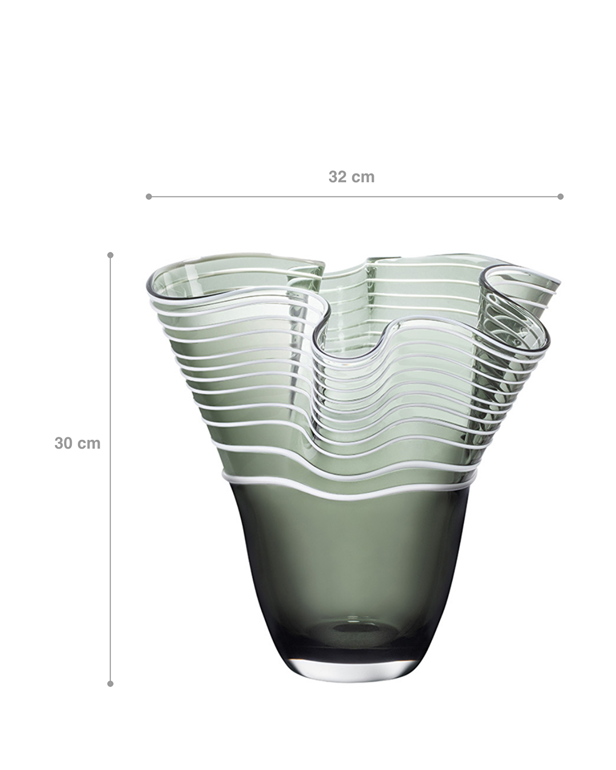 يدوي الزجاج مزهرية - حجم كبير - 5