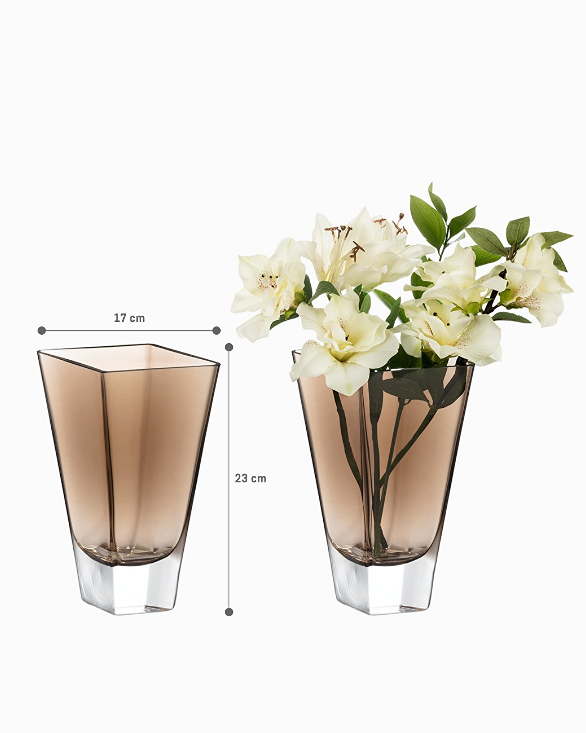 مزهرية زجاجية مصنوعة يدوياً من لونيفيل - حجم صغير - 3