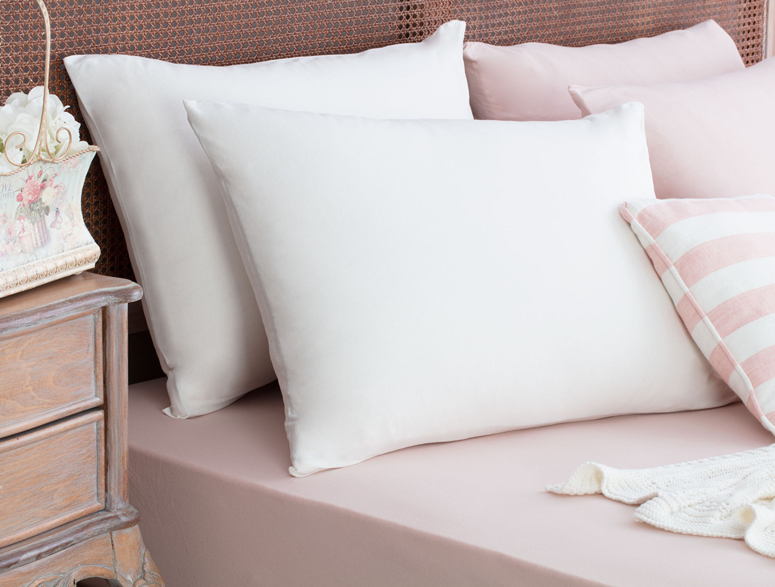 Taie d'oreiller 2 pièces en coton peigné Valeria - 0