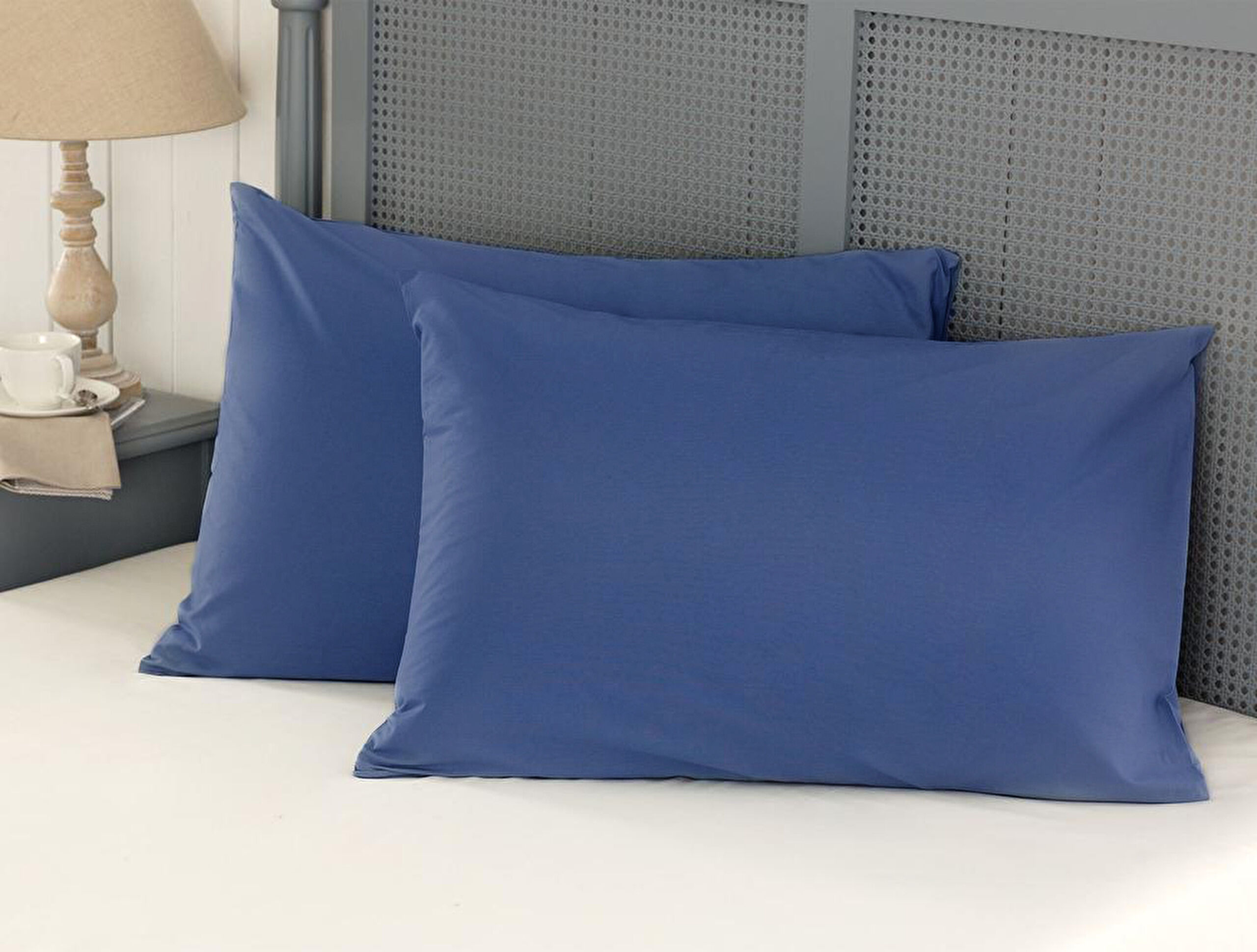 Μαξιλαροθήκη Eloise 100% Cotton Ranforce 2 τεμαχίων - Navy Blue