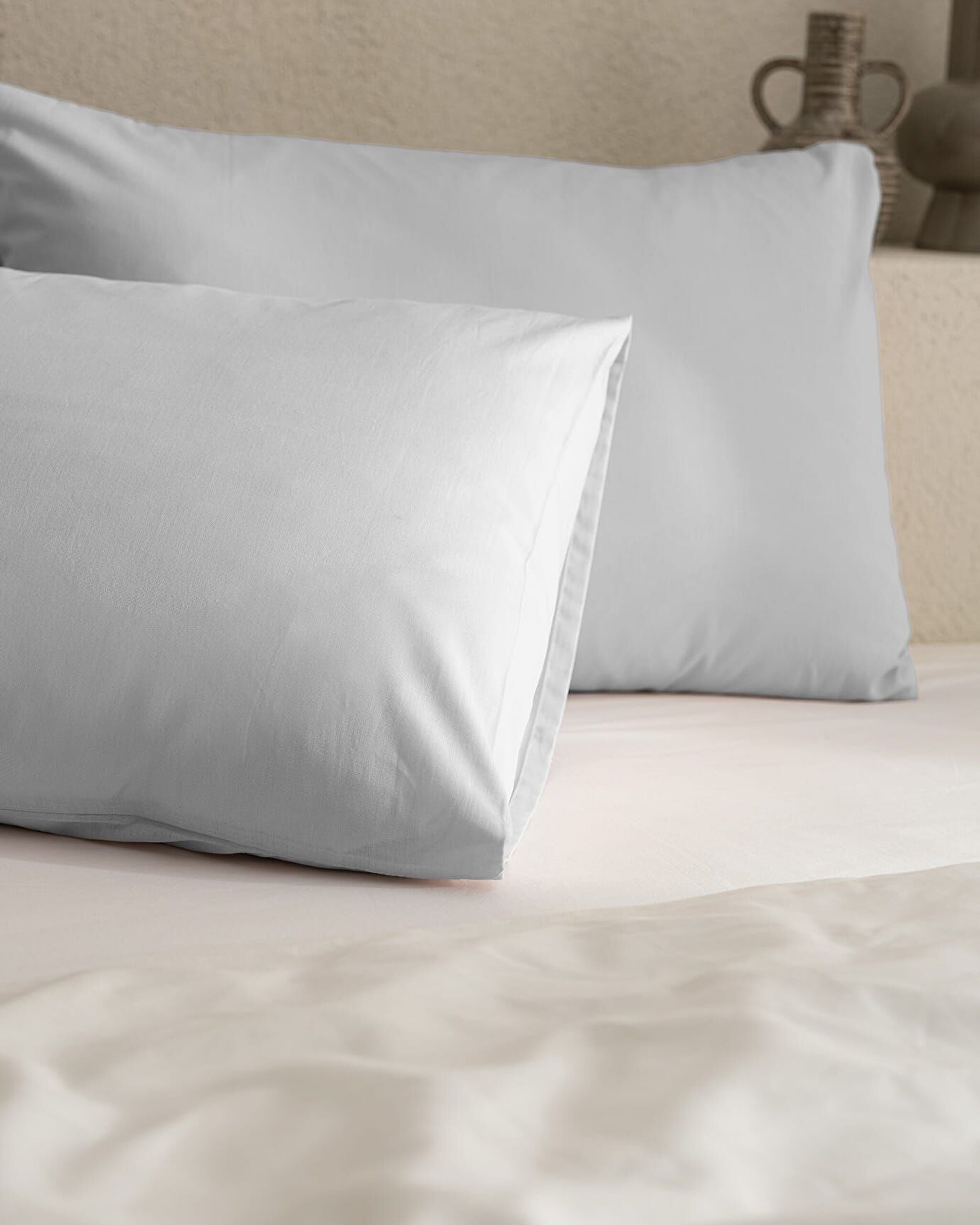 Manon 100% Cotton Pillowcase Set - Gray - 1