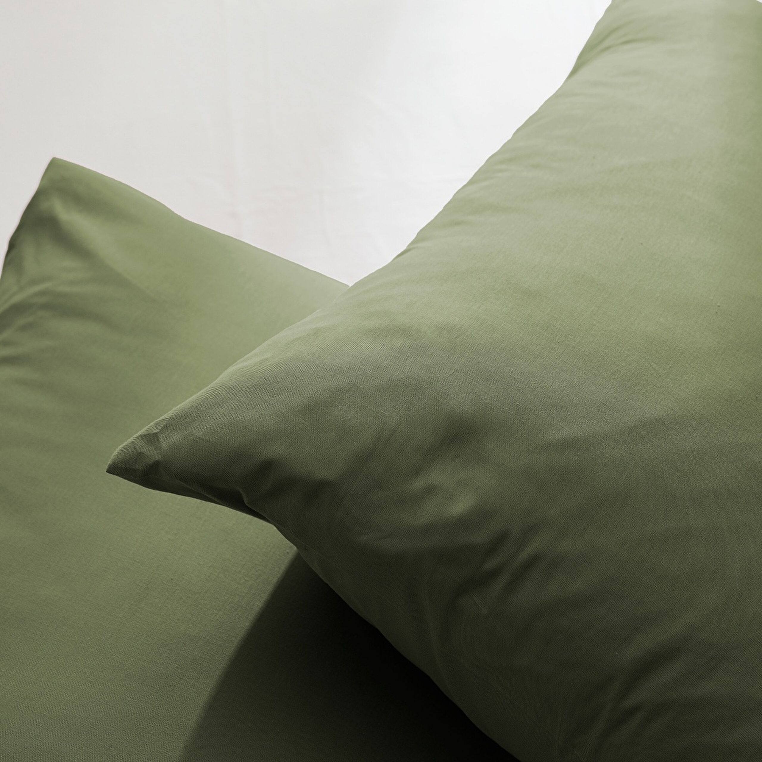 ⁠ Σετ Μαξιλαροθήκη Manon 100% Cotton Ranforce Plain 2 τεμαχίων - Χακί_3}