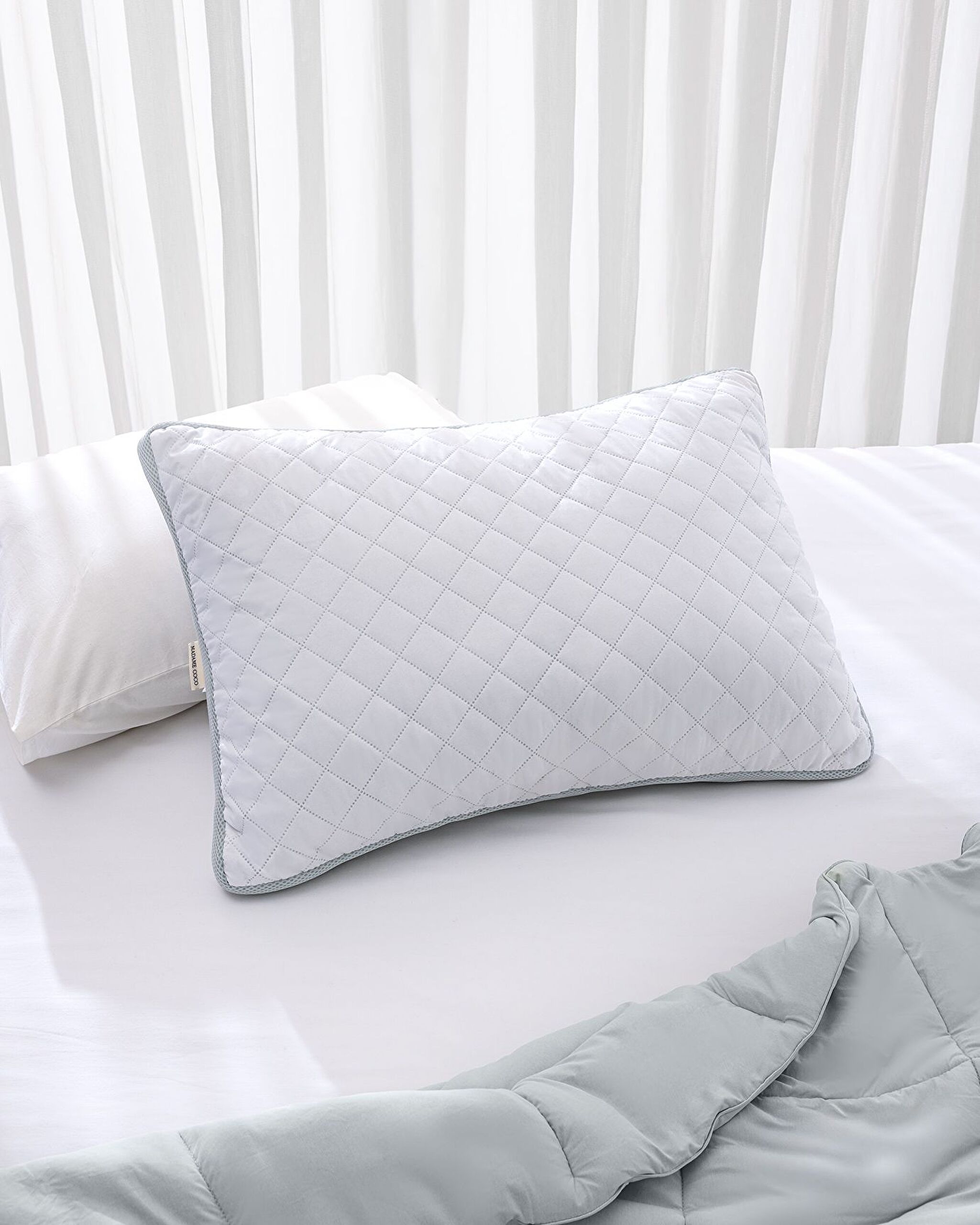 Oreiller Climatisé - Blanc/Gris Clair - 50x70 cm - 0