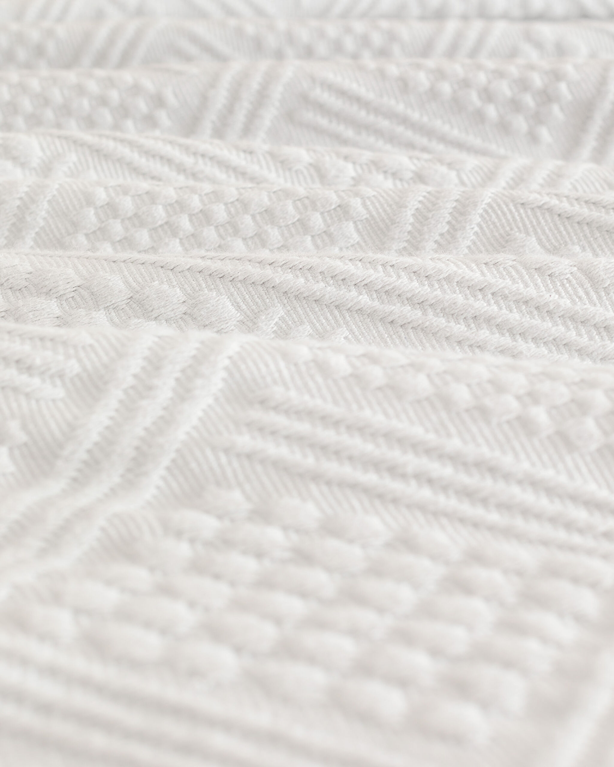 Couvre-Lit Double Triangle - Blanc - 6