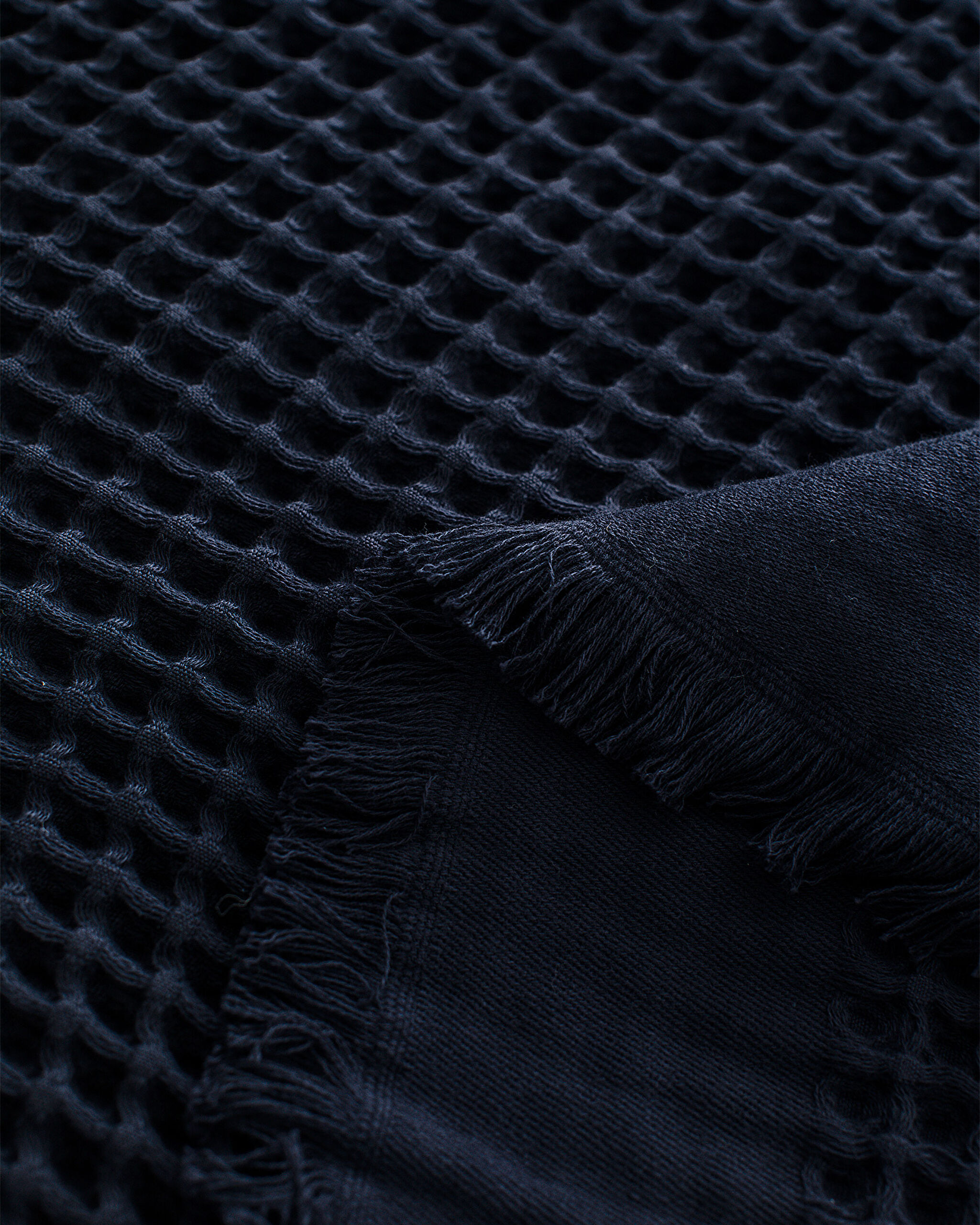 Beatrice Doppelbett-Tagesdecke aus 100 % Baumwolle – Marineblau - 4