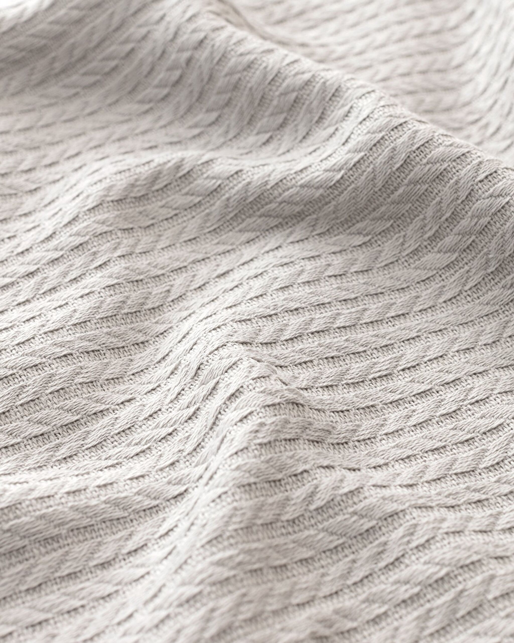 Couvre-lit double 100 % coton Madelyn - Gris clair - 3