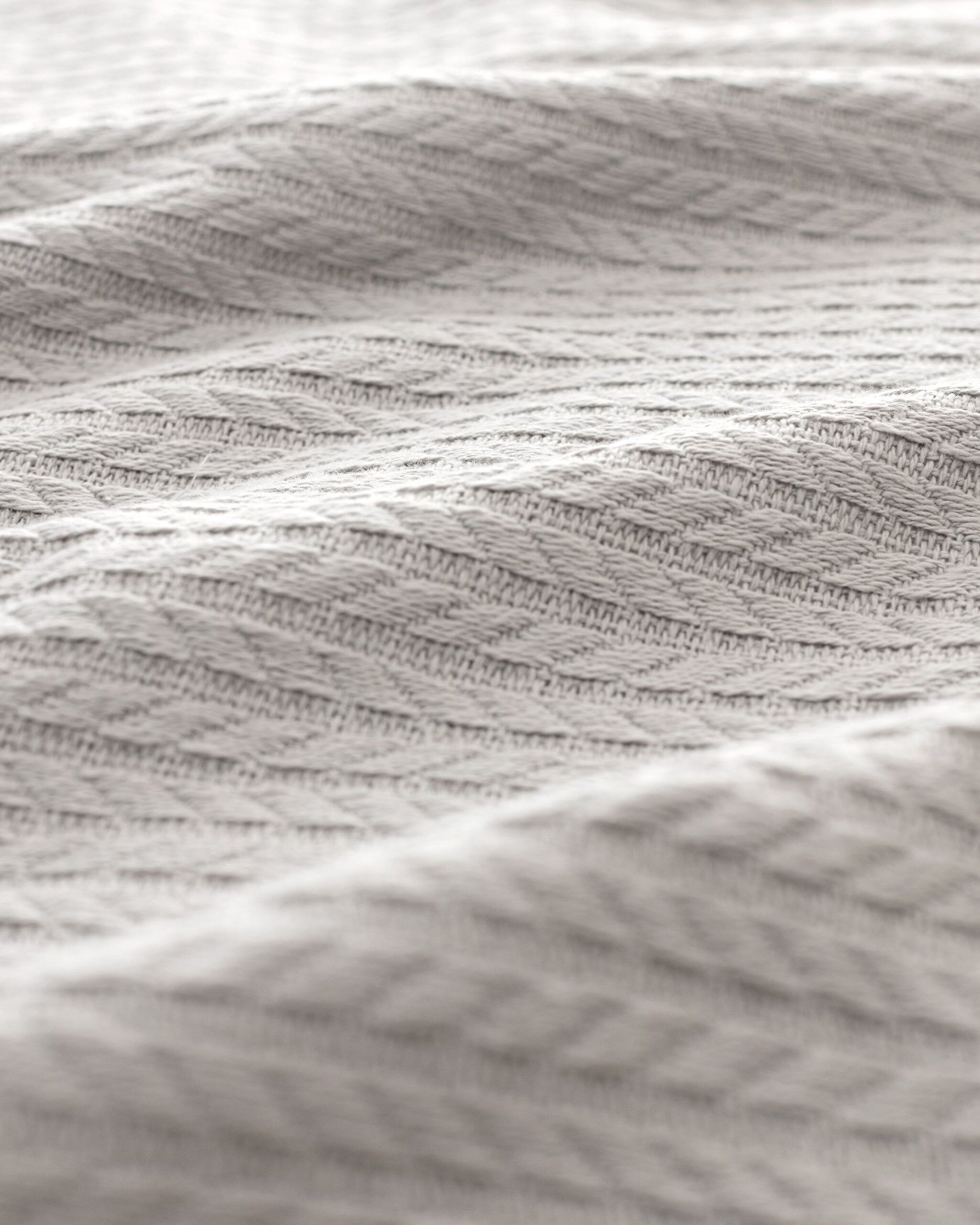 Couvre-lit double 100 % coton Madelyn - Gris clair - 5