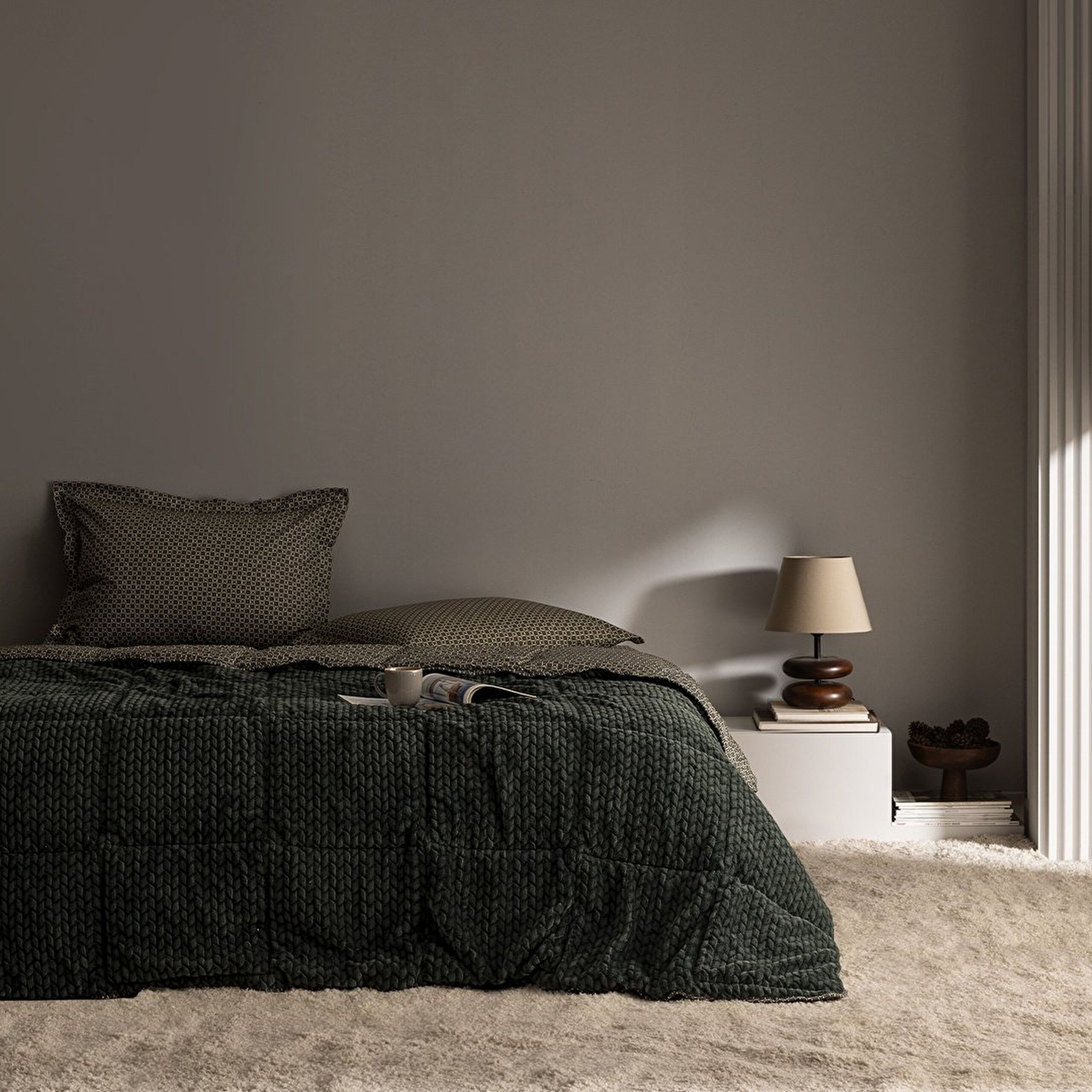 ⁠ Vincent Double Wellsoft Comforter Set - Πράσινο_0}