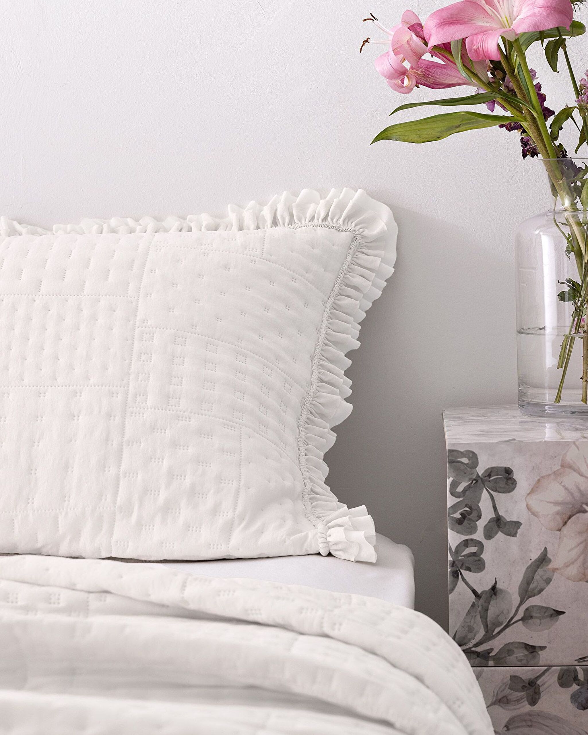 Couvre-lit Double Medus - Blanc - 4