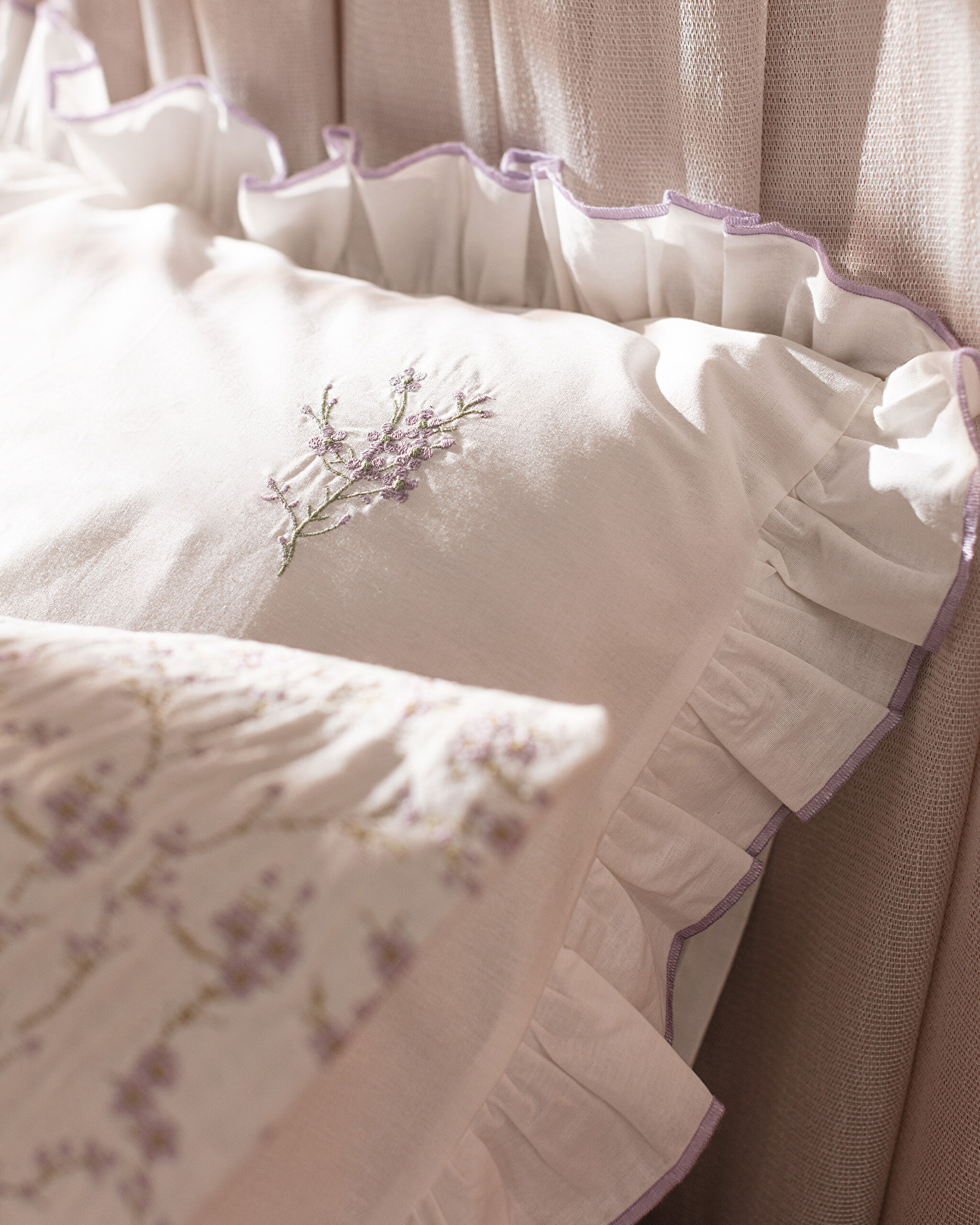 Parure de Lit Double Marseille - Violet - 8