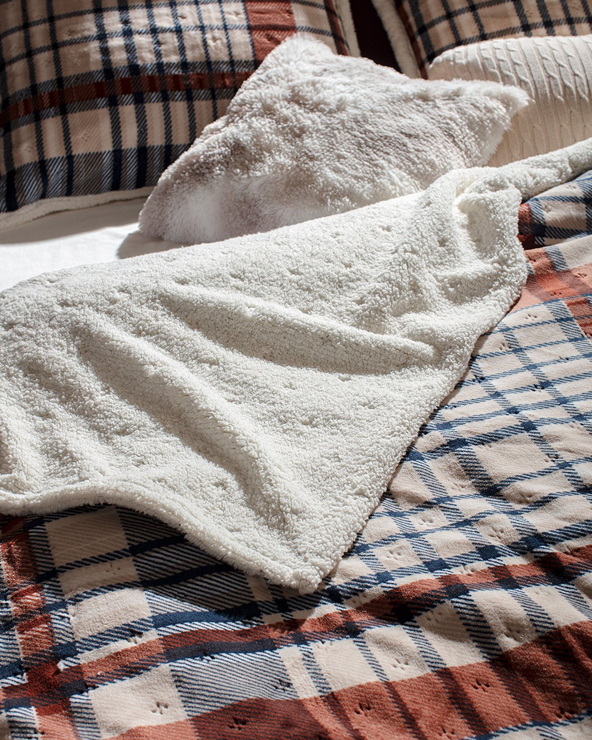 Couvre-lit Double Sherpa Jonzais - Beige - 1