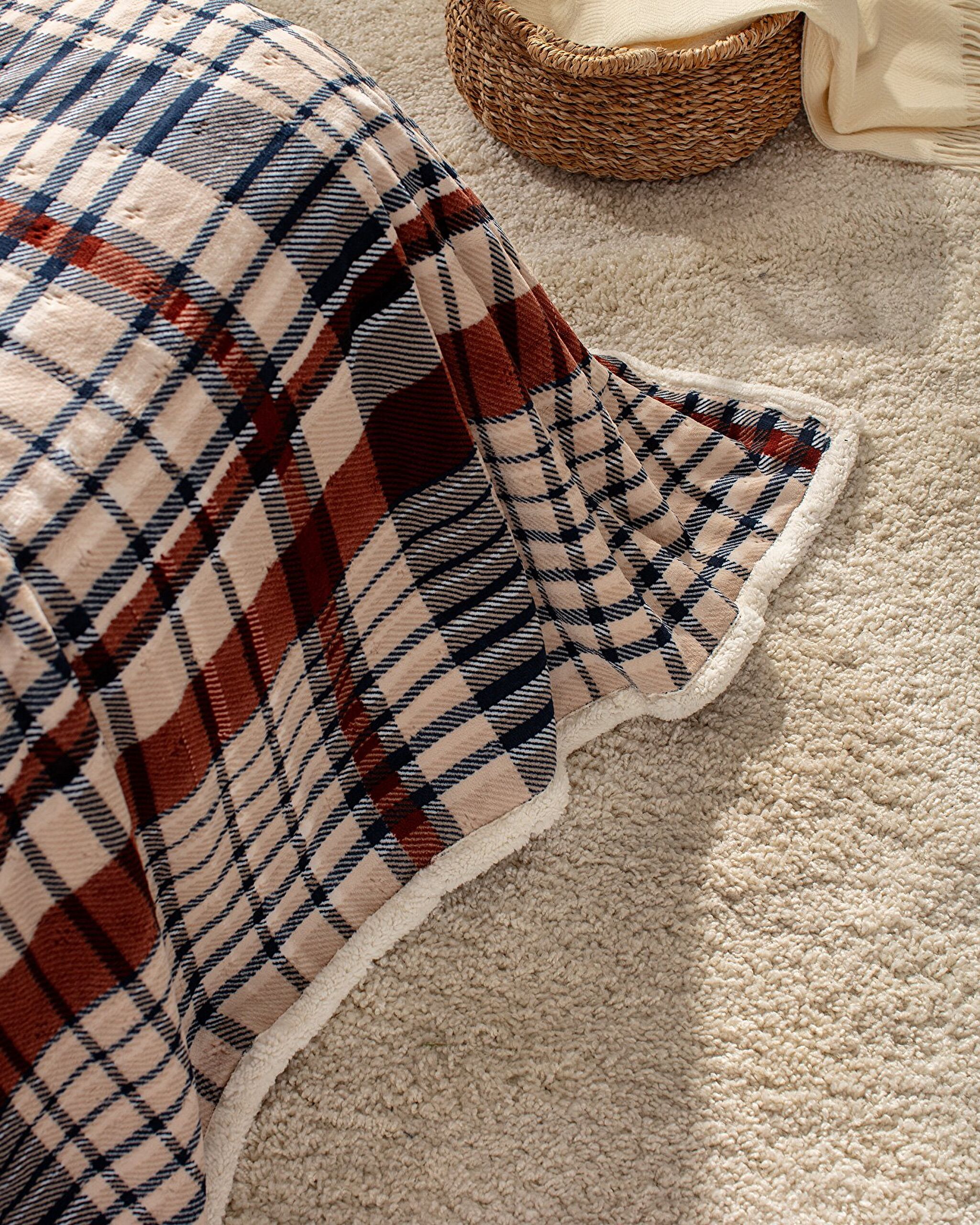 Couvre-lit Double Sherpa Jonzais - Beige - 5