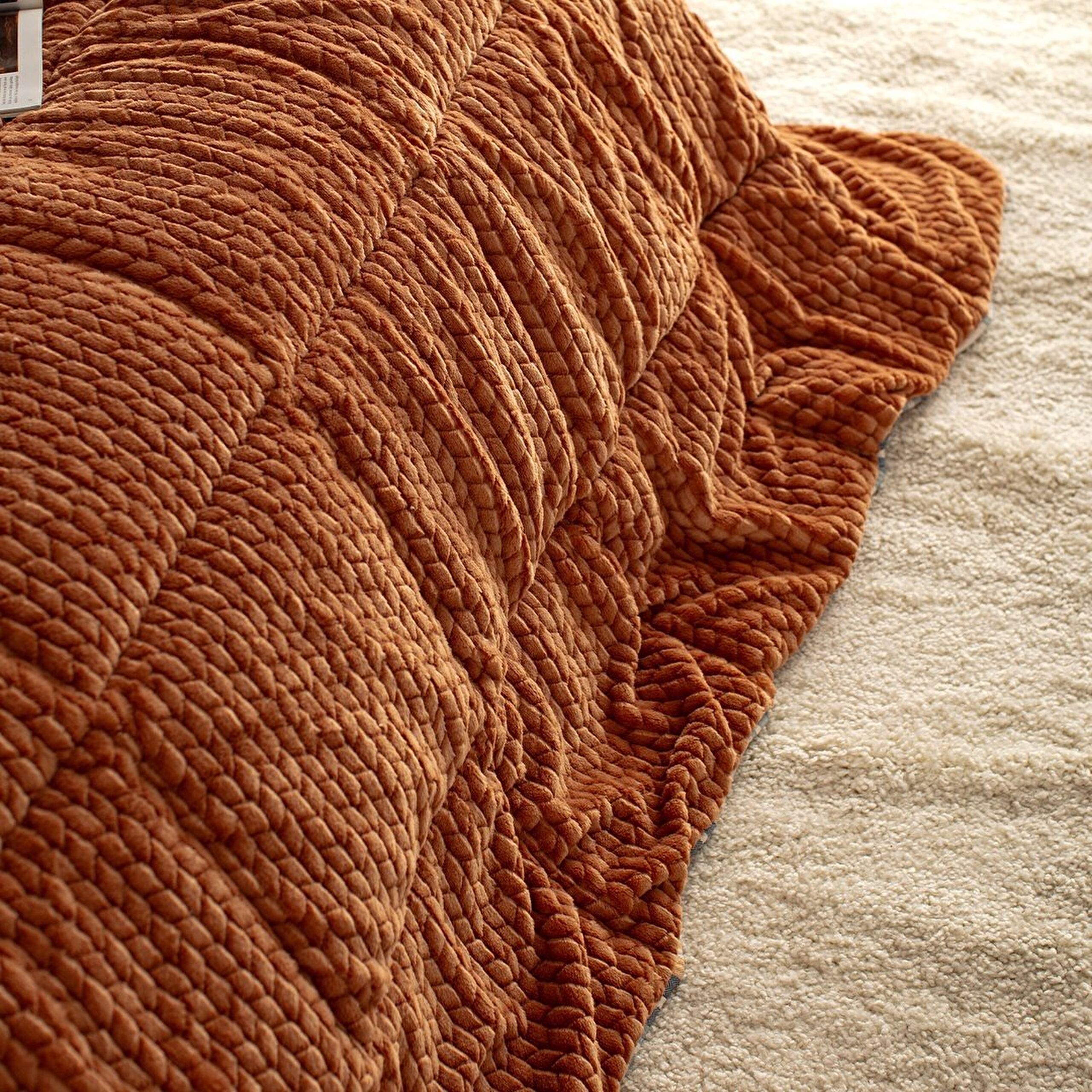 ⁠ Σετ Comforter Beth Double Wellsoft - Πορτοκαλί_3}
