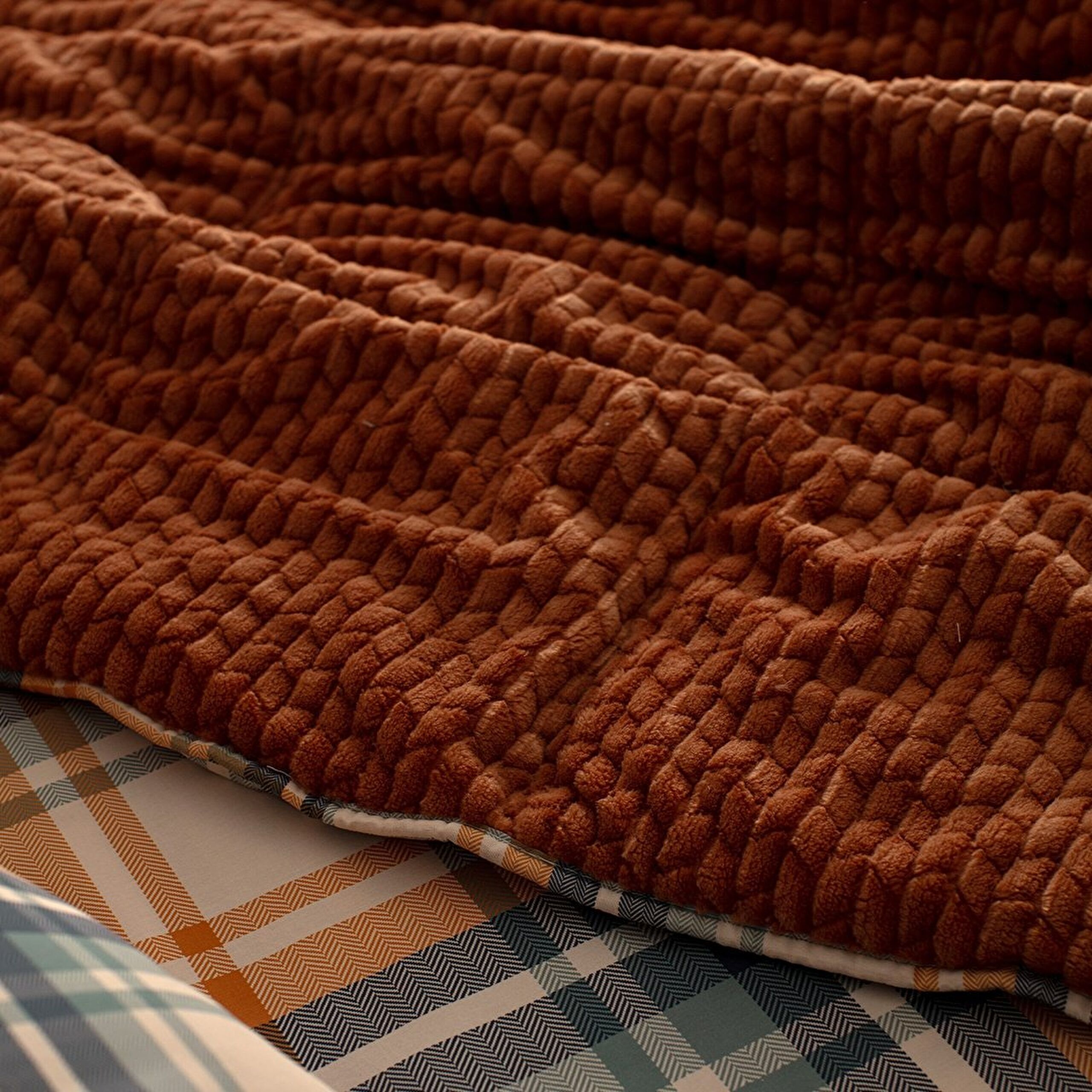 ⁠ Σετ Comforter Beth Double Wellsoft - Πορτοκαλί_6}