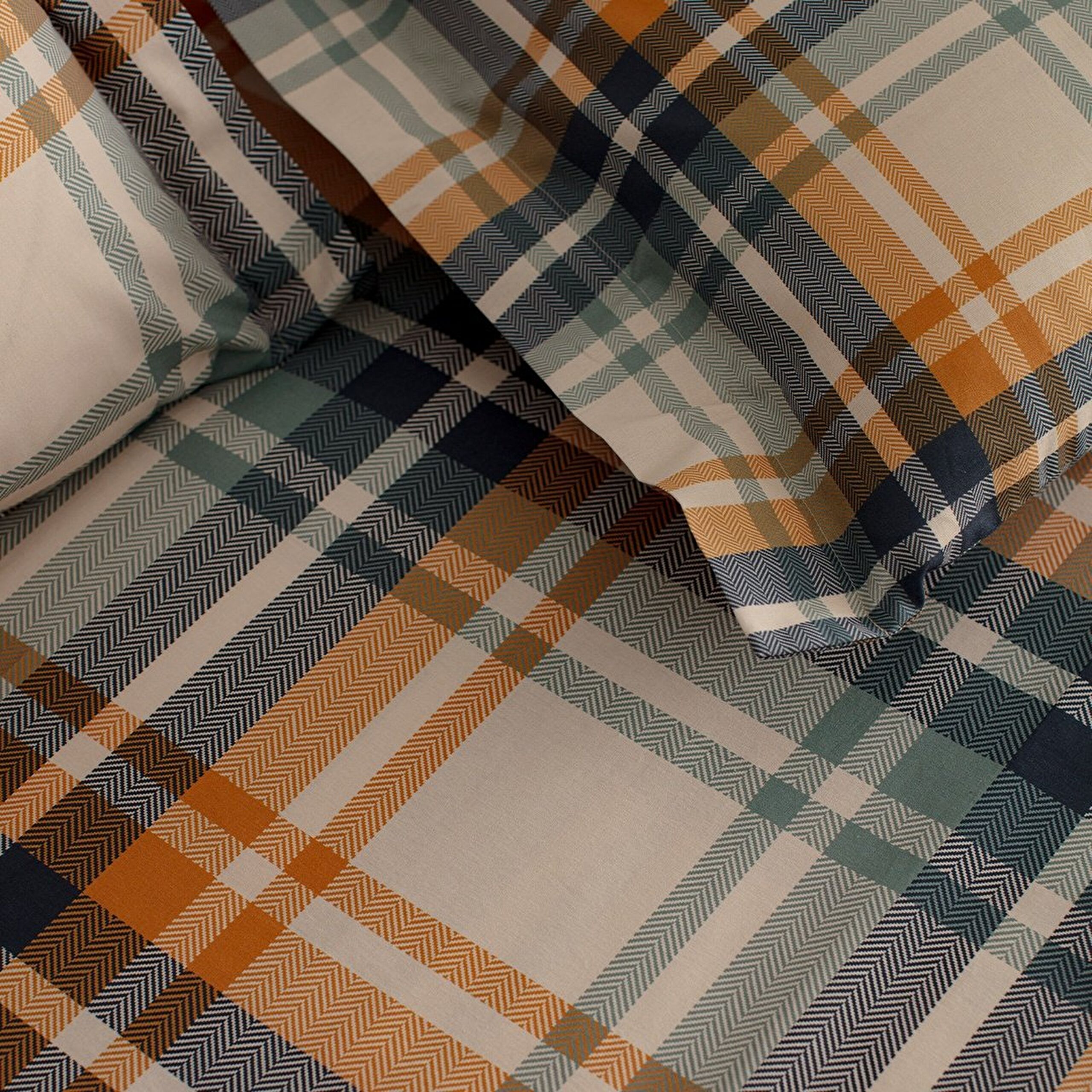 ⁠ Σετ Comforter Beth Double Wellsoft - Πορτοκαλί_4}
