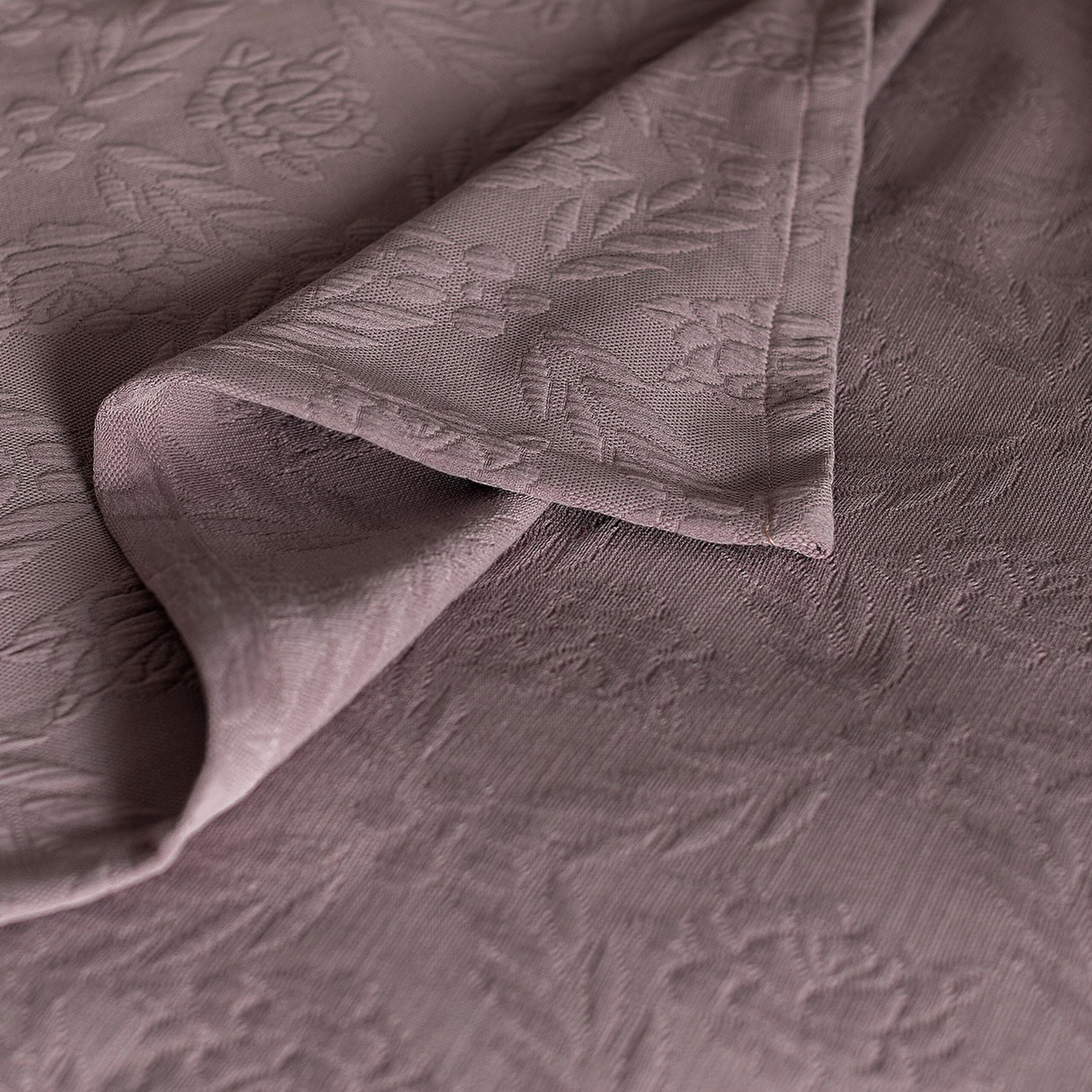 Floralies King-Size-Tagesdecke – Luxuskollektion – Pflaume - 2