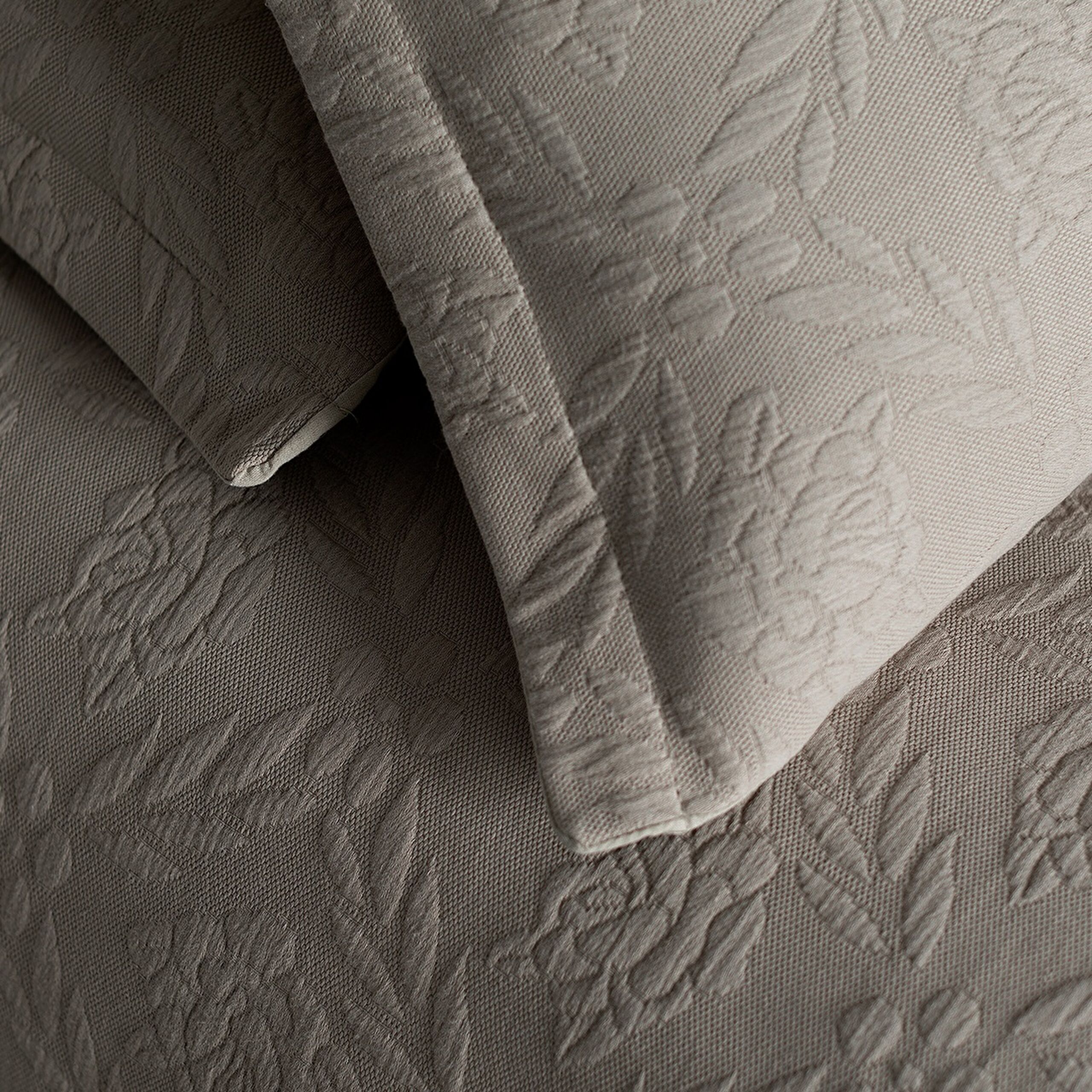 Floralies King-Size-Tagesdecke – Luxuskollektion – Beige - 1