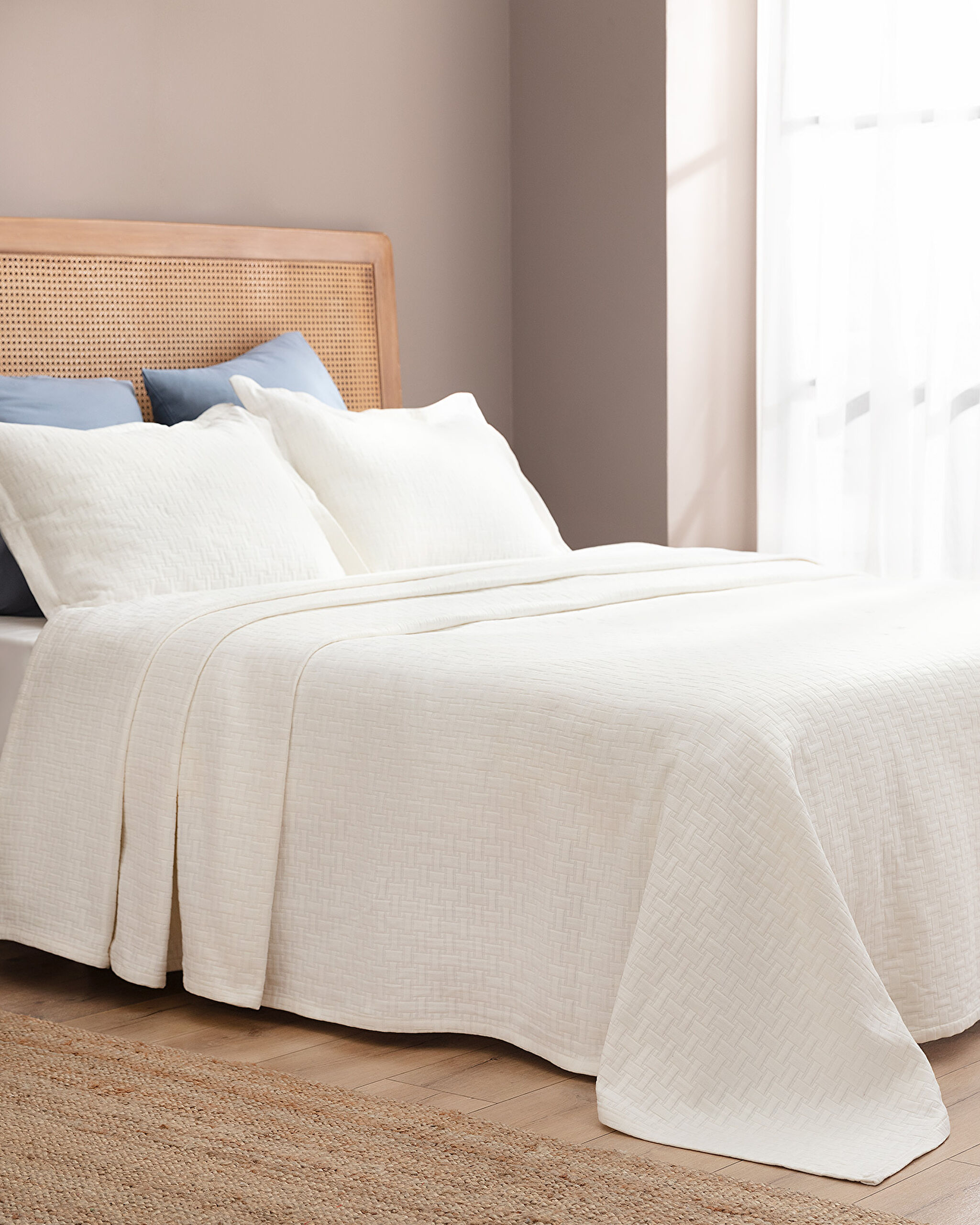 ⁠ Berthe King Size Bedspread - Συλλογή Yacht - Λευκό_0}