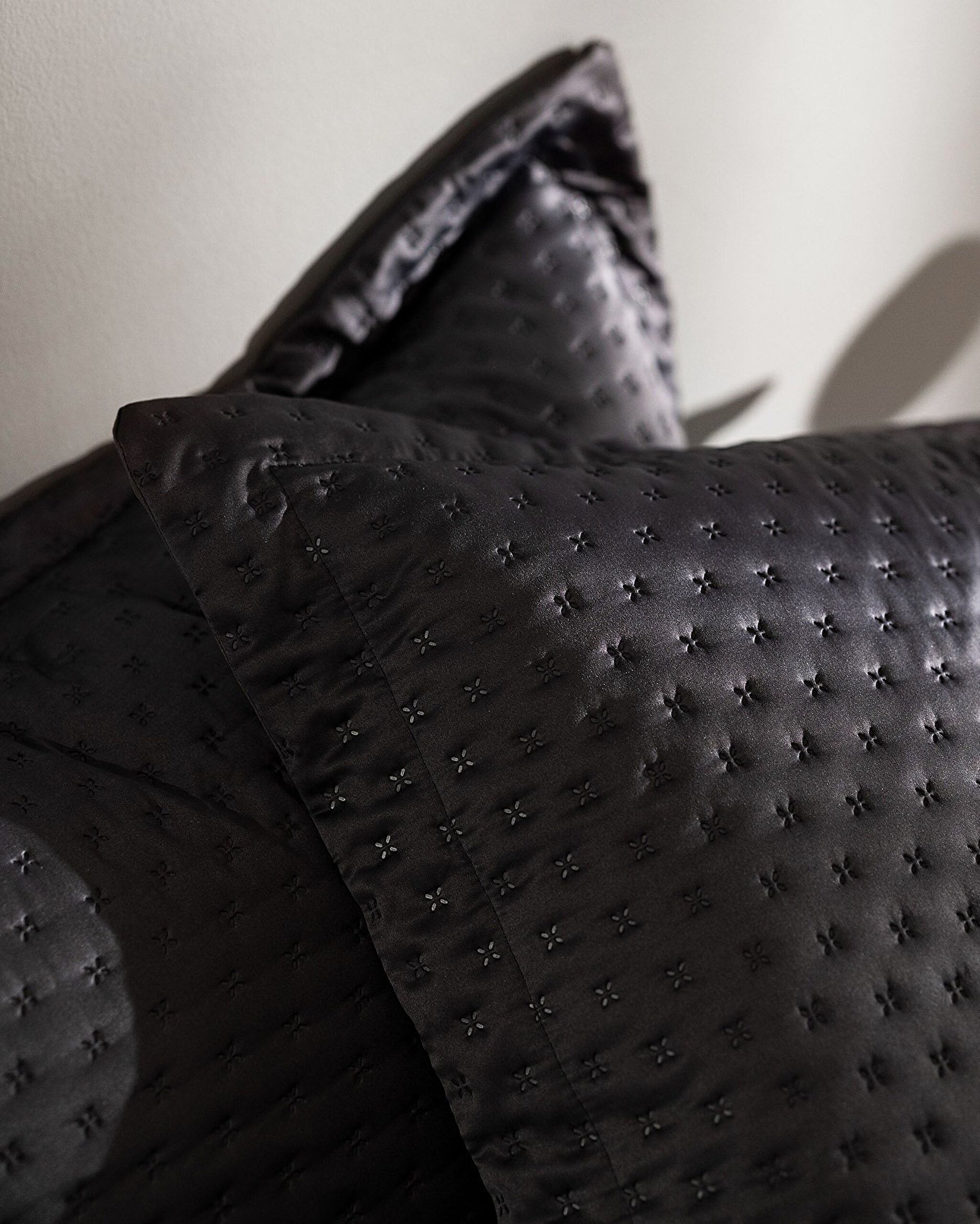 Couvre-Lit Double Satin Arles - Anthracite - 3