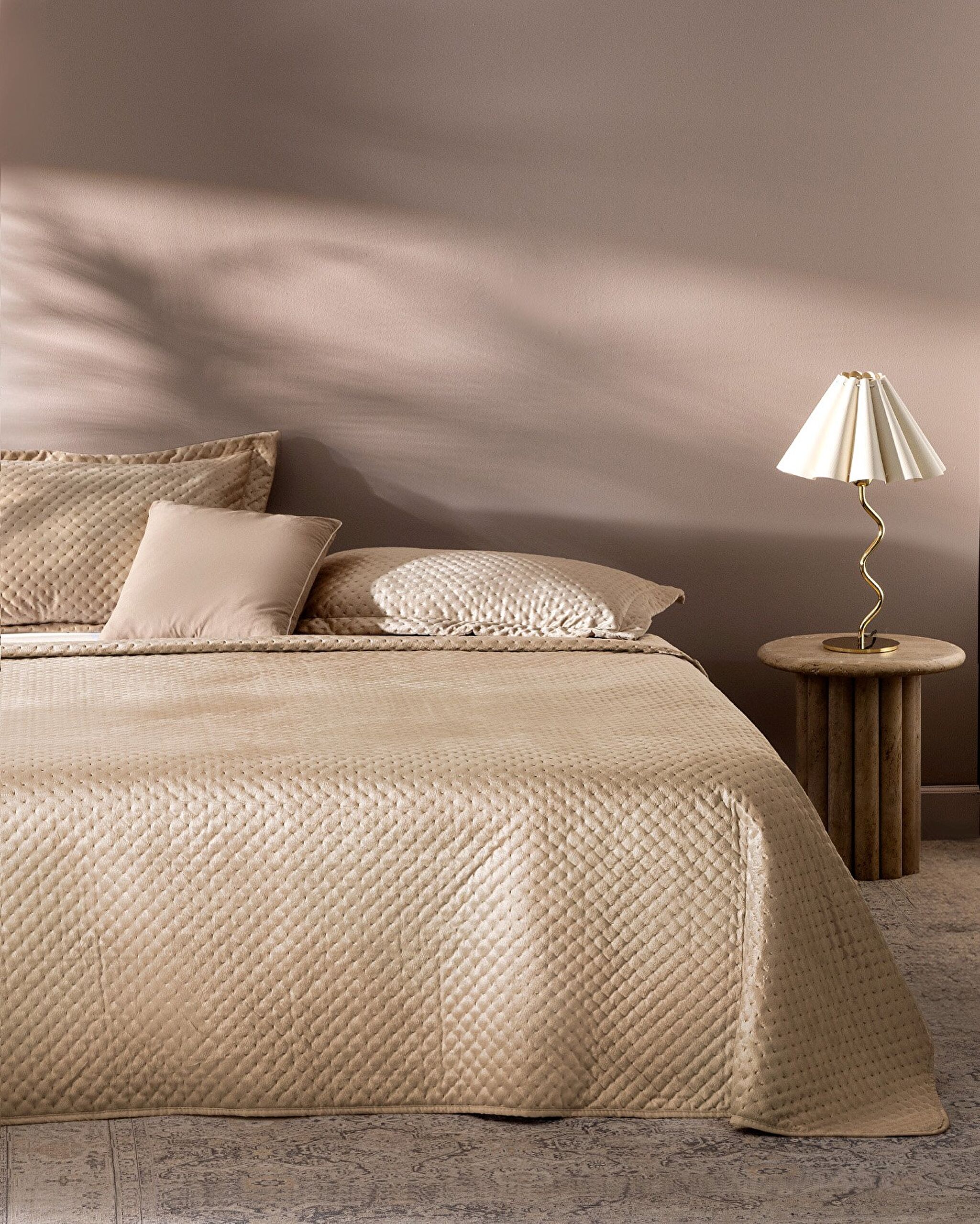 Couvre-lit double en velours Boulogne - 0