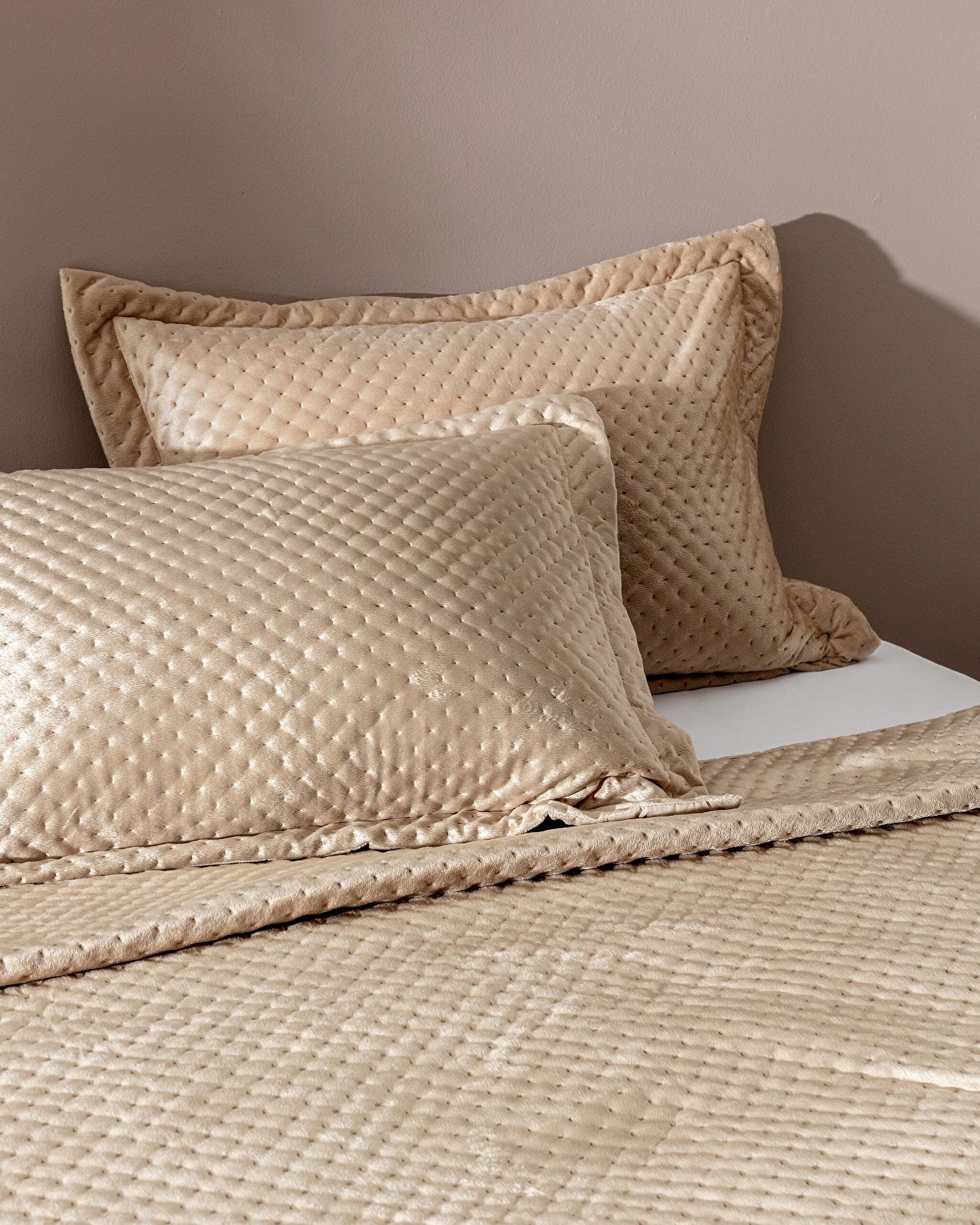 Couvre-lit double en velours Boulogne - 1