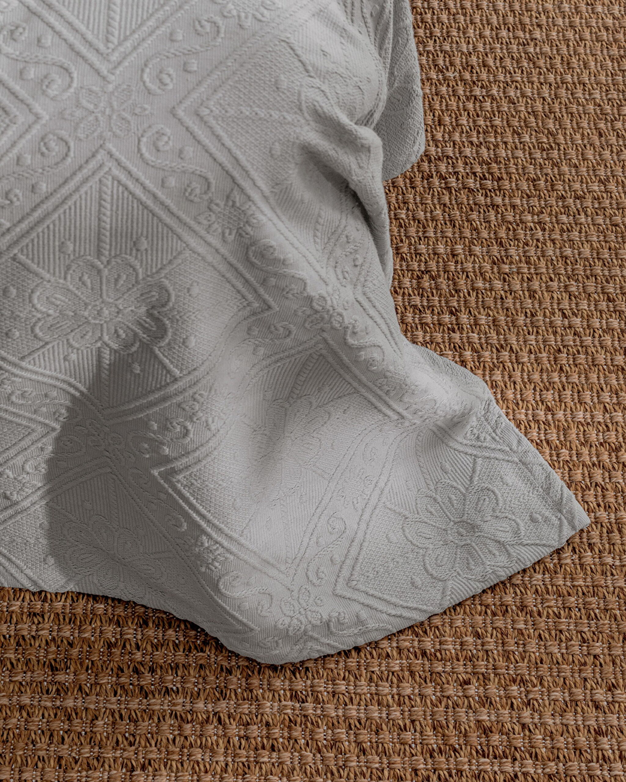 ⁠ Κάλυμμα κρεβατιού Marjolaina 100% Cotton King Size - Γκρι_5}