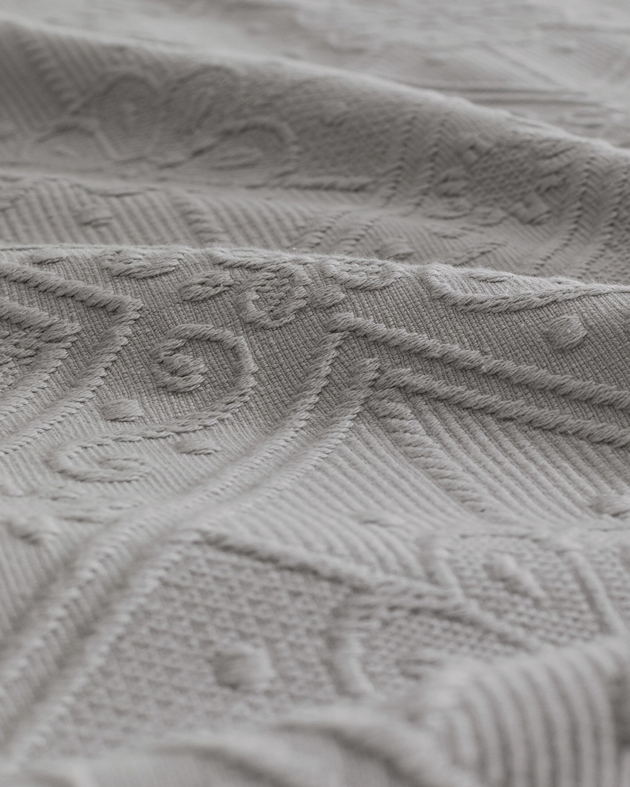 ⁠ Κάλυμμα κρεβατιού Marjolaina 100% Cotton King Size - Γκρι_6}