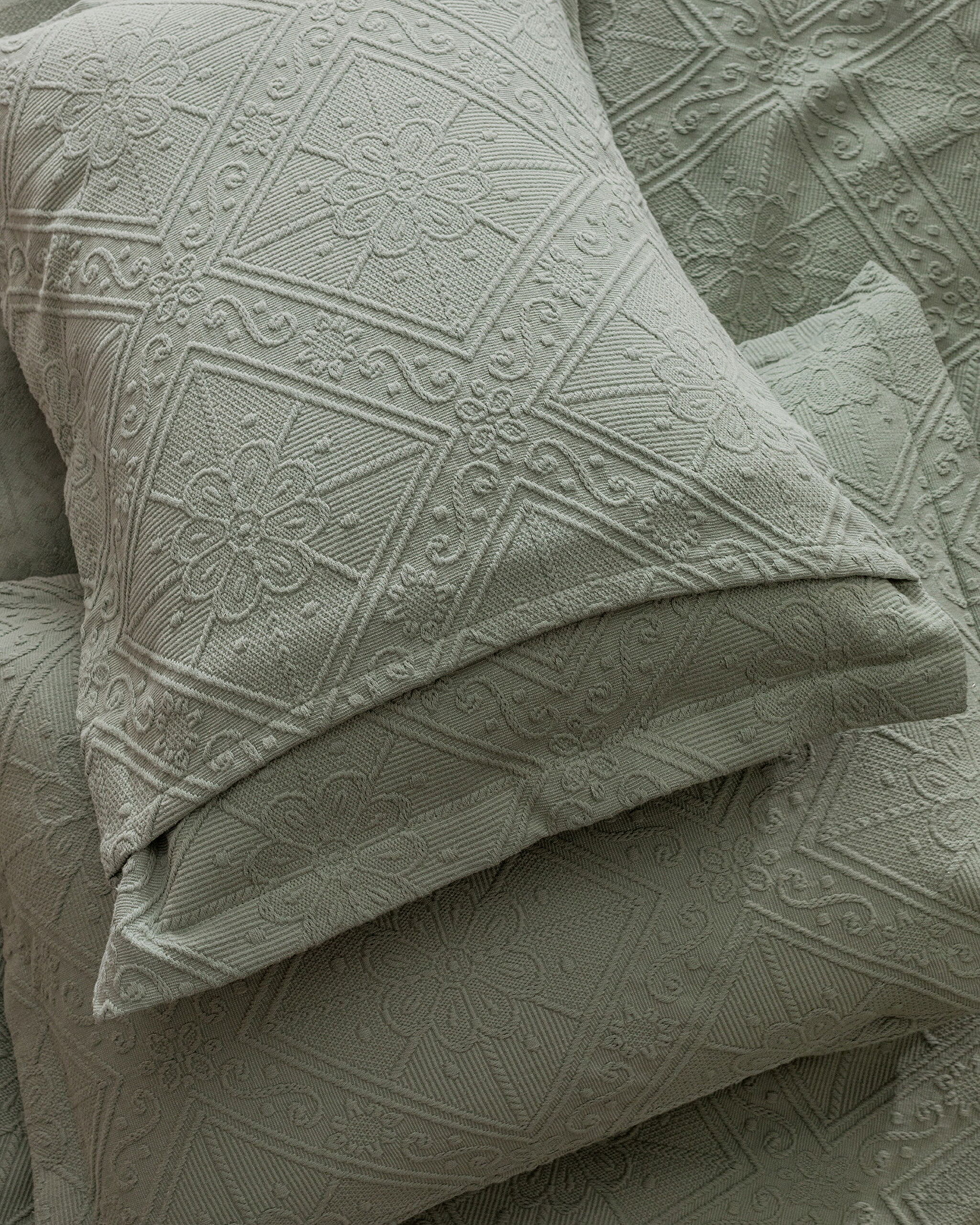 ⁠ Κάλυμμα κρεβατιού Marjolaina 100% Cotton King Size - Χακί_4}