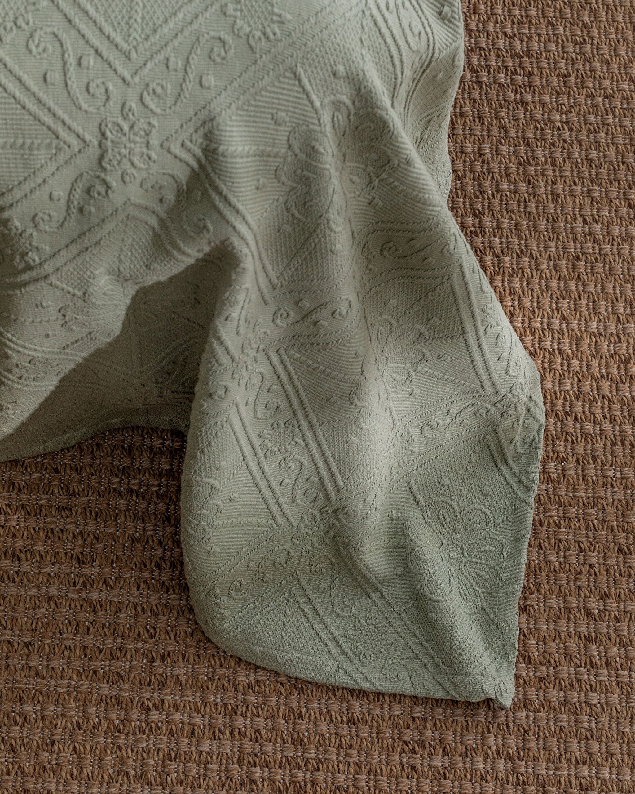 ⁠ Κάλυμμα κρεβατιού Marjolaina 100% Cotton King Size - Χακί_5}