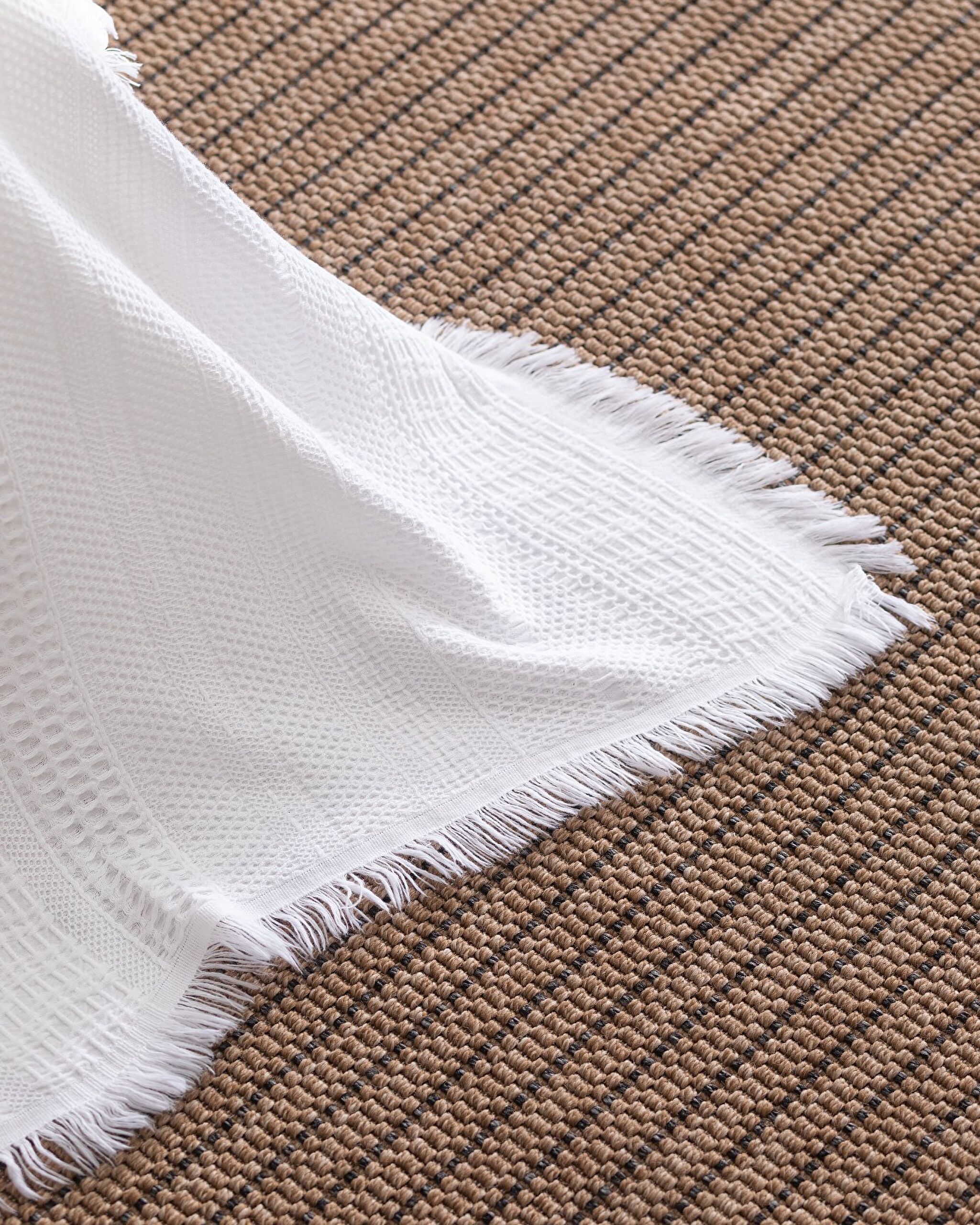 Couvre-lit Lucille King Size 100% coton - Blanc - 5