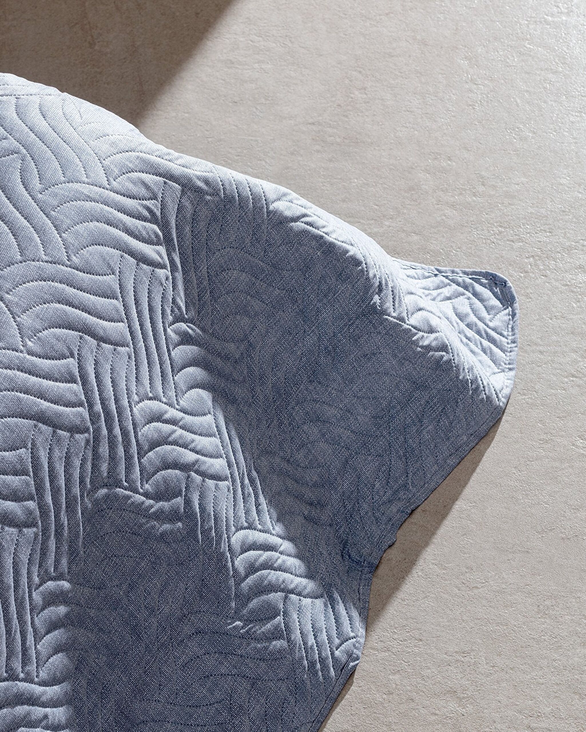 Delrico King Size Bedruckte Tagesdecke – Blau - 4