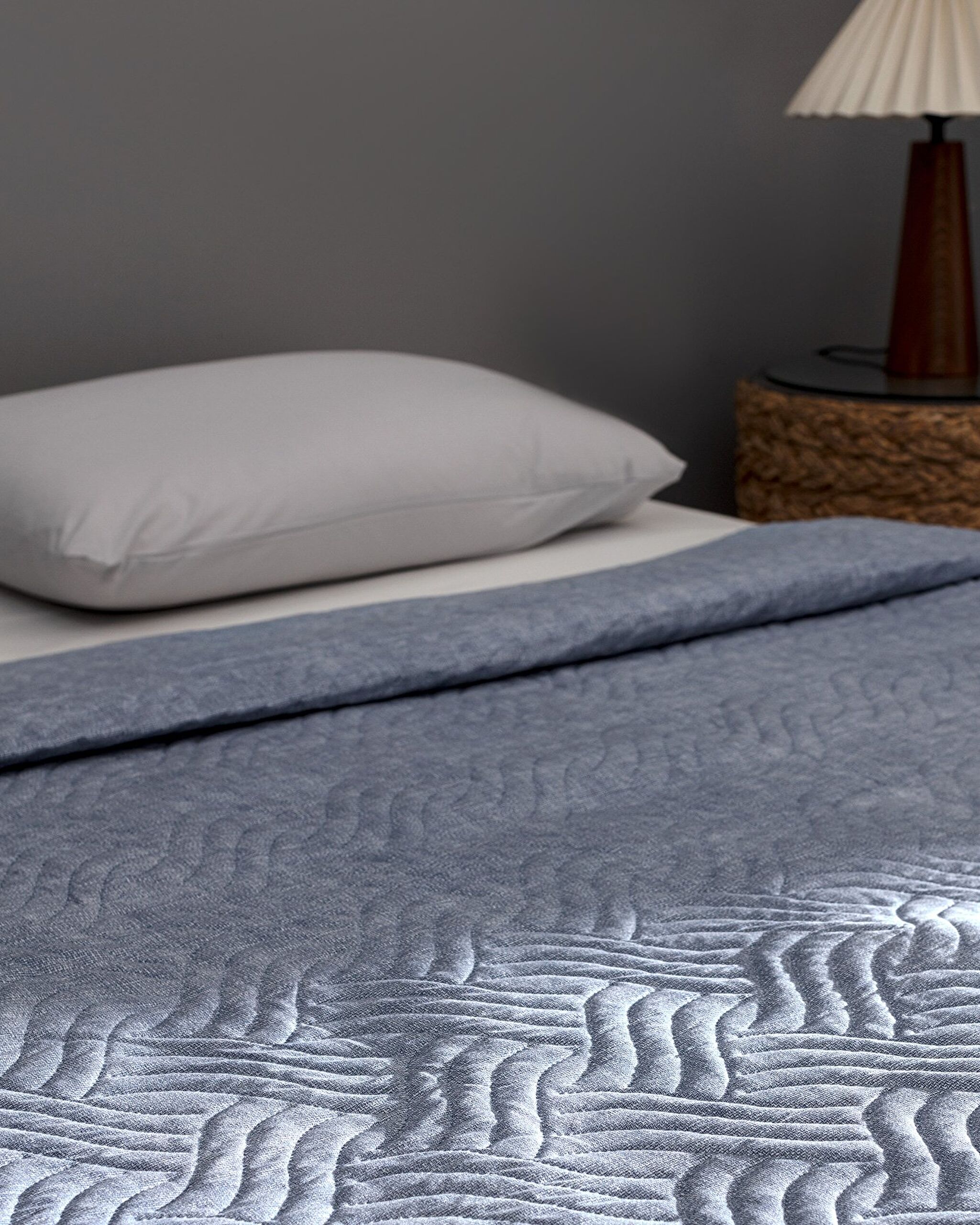 Delrico King Size Bedruckte Tagesdecke – Blau - 3