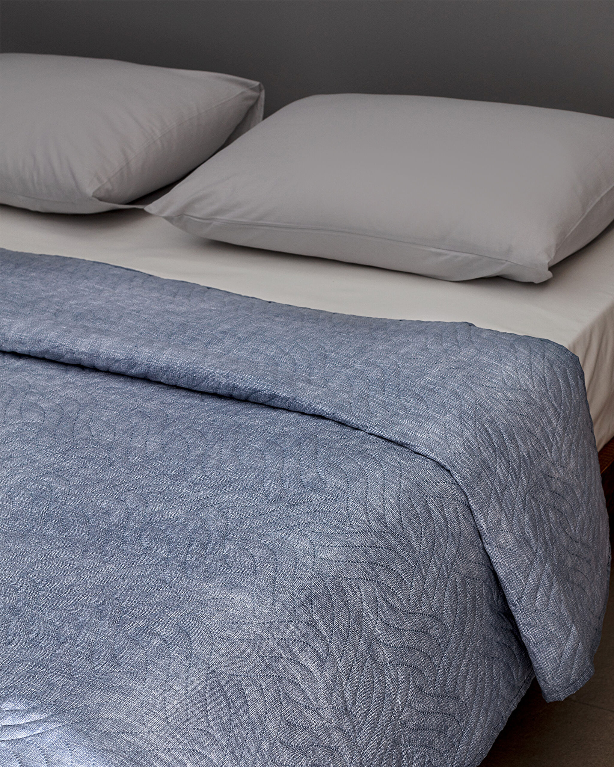 Delrico King Size Bedruckte Tagesdecke – Blau - 2