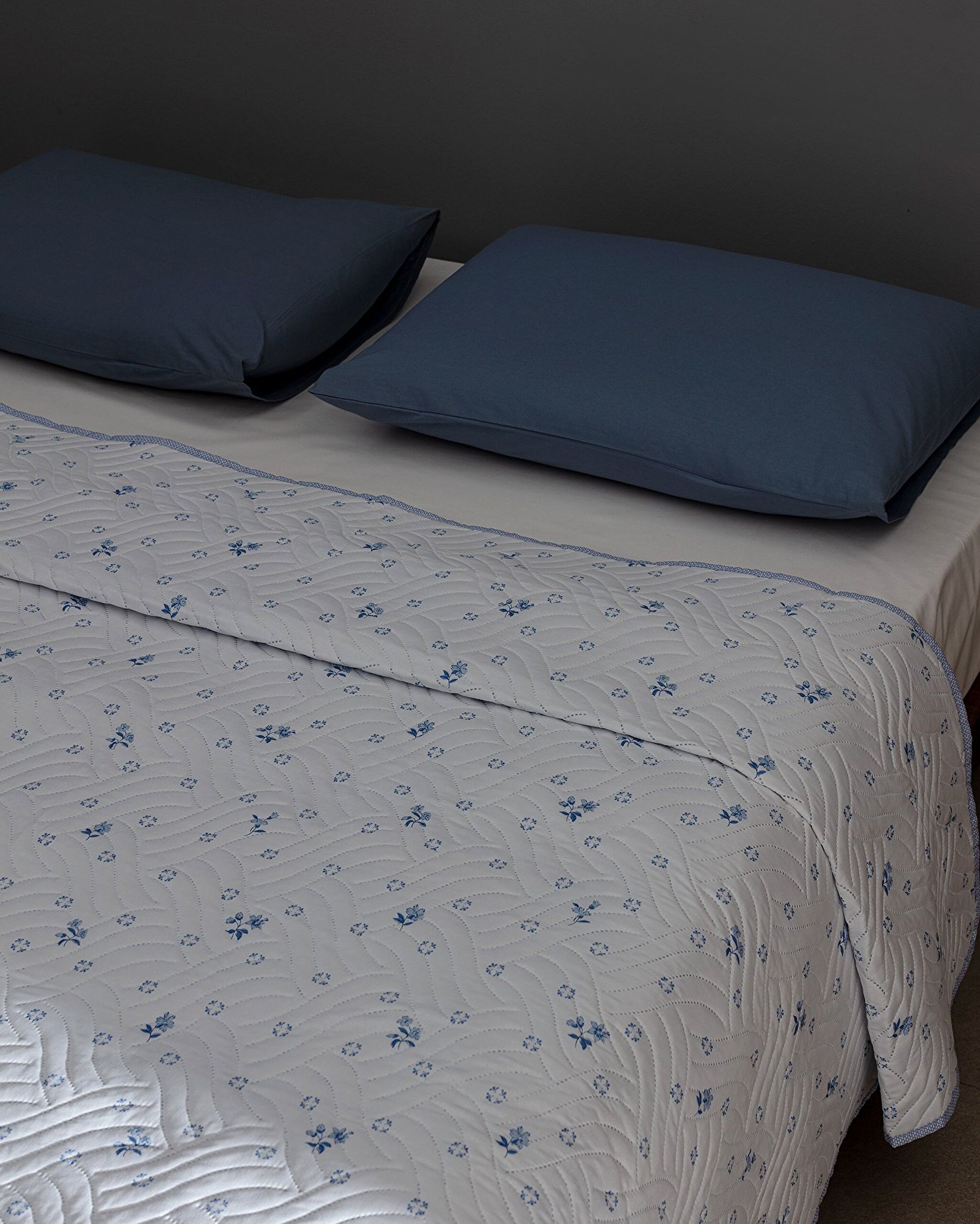 Bedruckte Tagesdecke „Dace King Size“ – Blau - 2