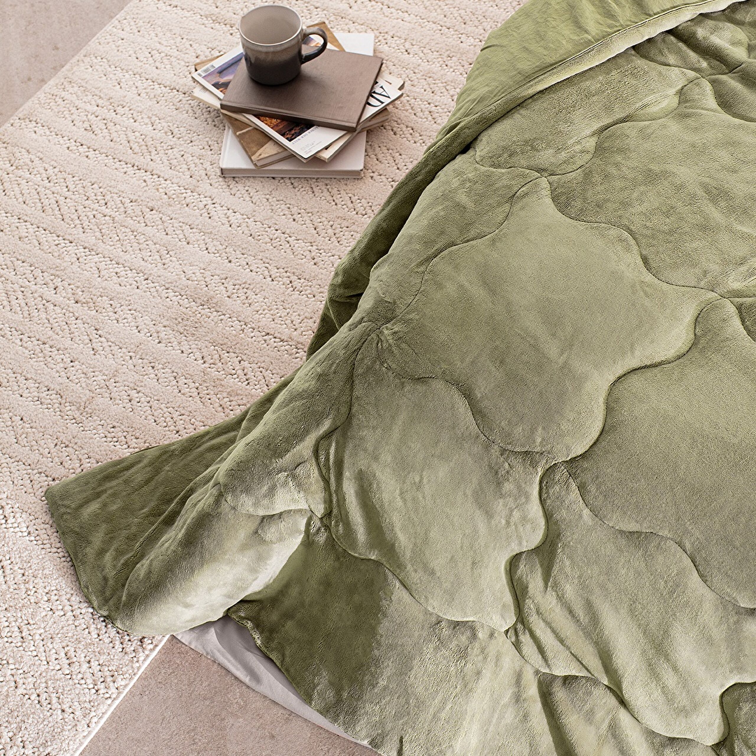 ⁠ Σετ Comforter Kaira King Size - Χακί_3}