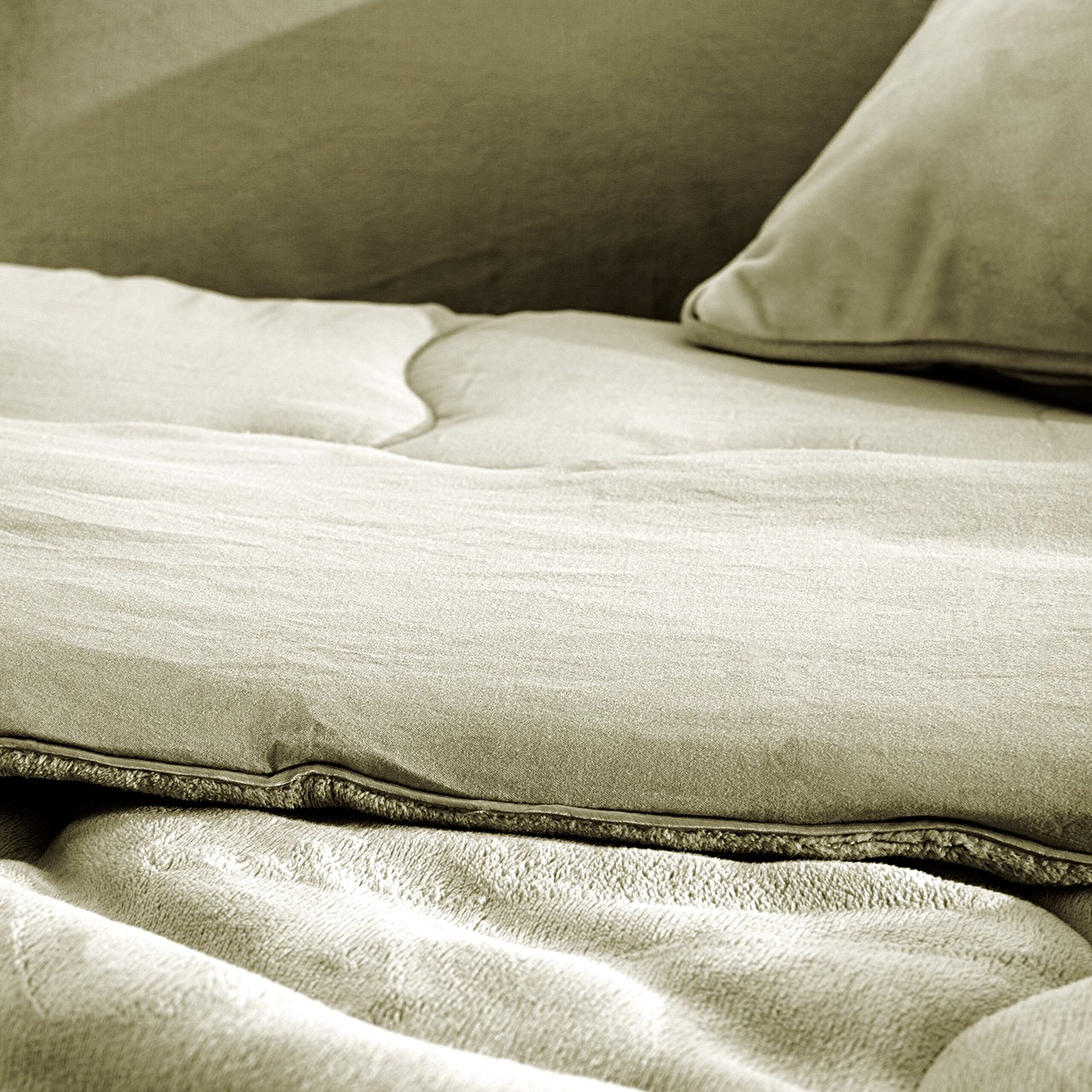 ⁠ Σετ Comforter Kaira King Size - Χακί_4}