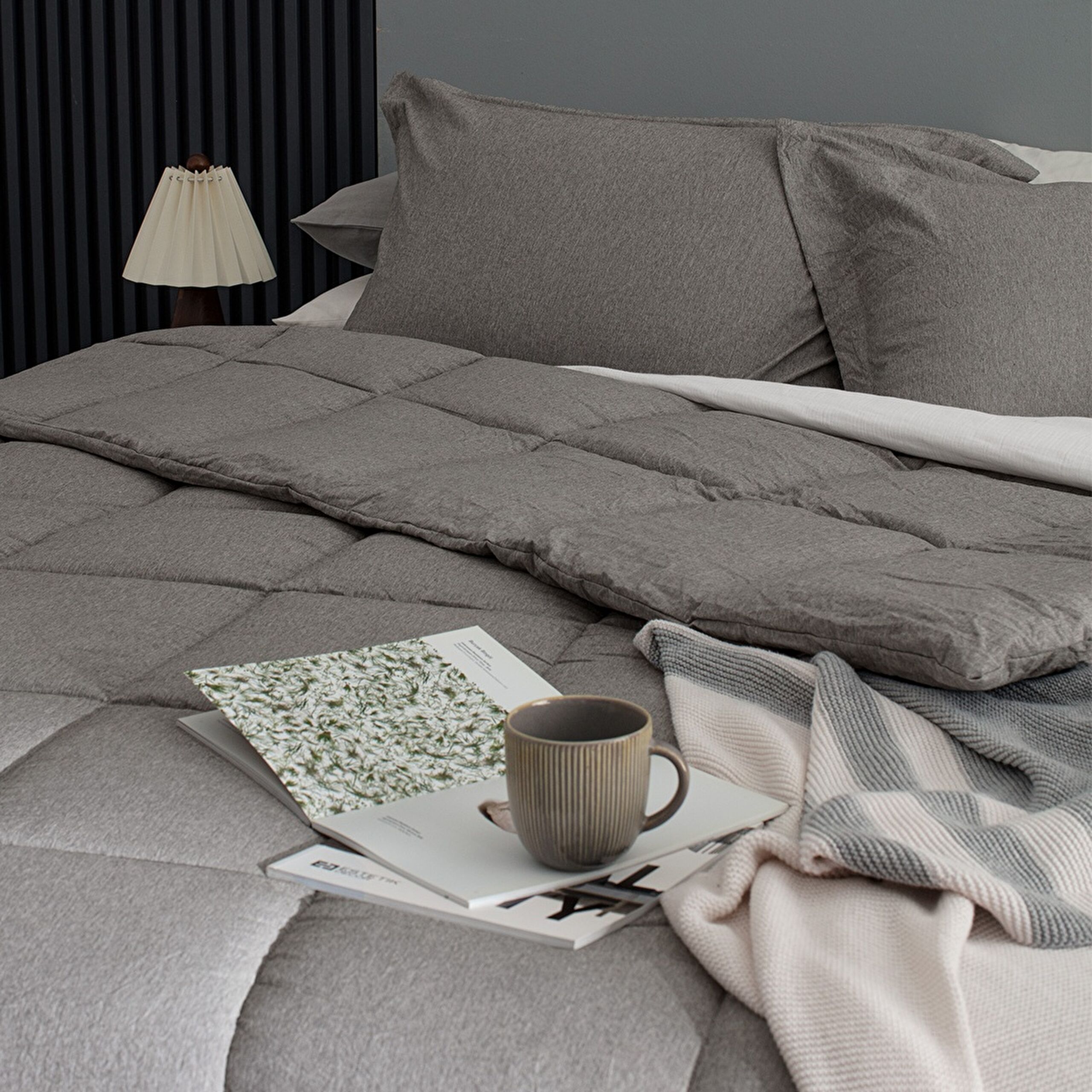 ⁠ Σετ Comforter King Size Meleni - Καφέ_2}