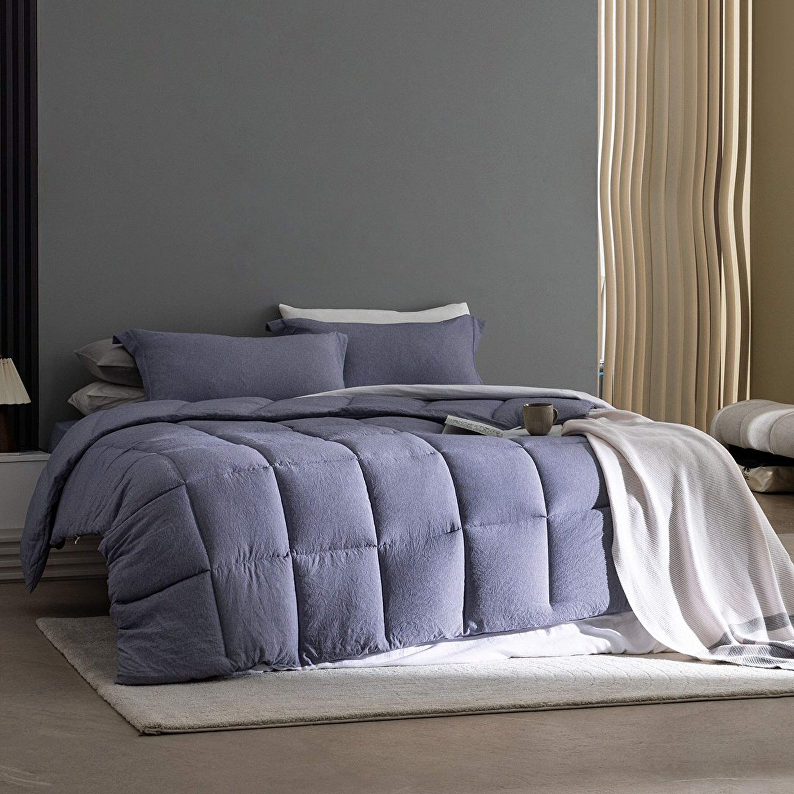 ⁠ Σετ Comforter King Size Meleni - Indigo_0}