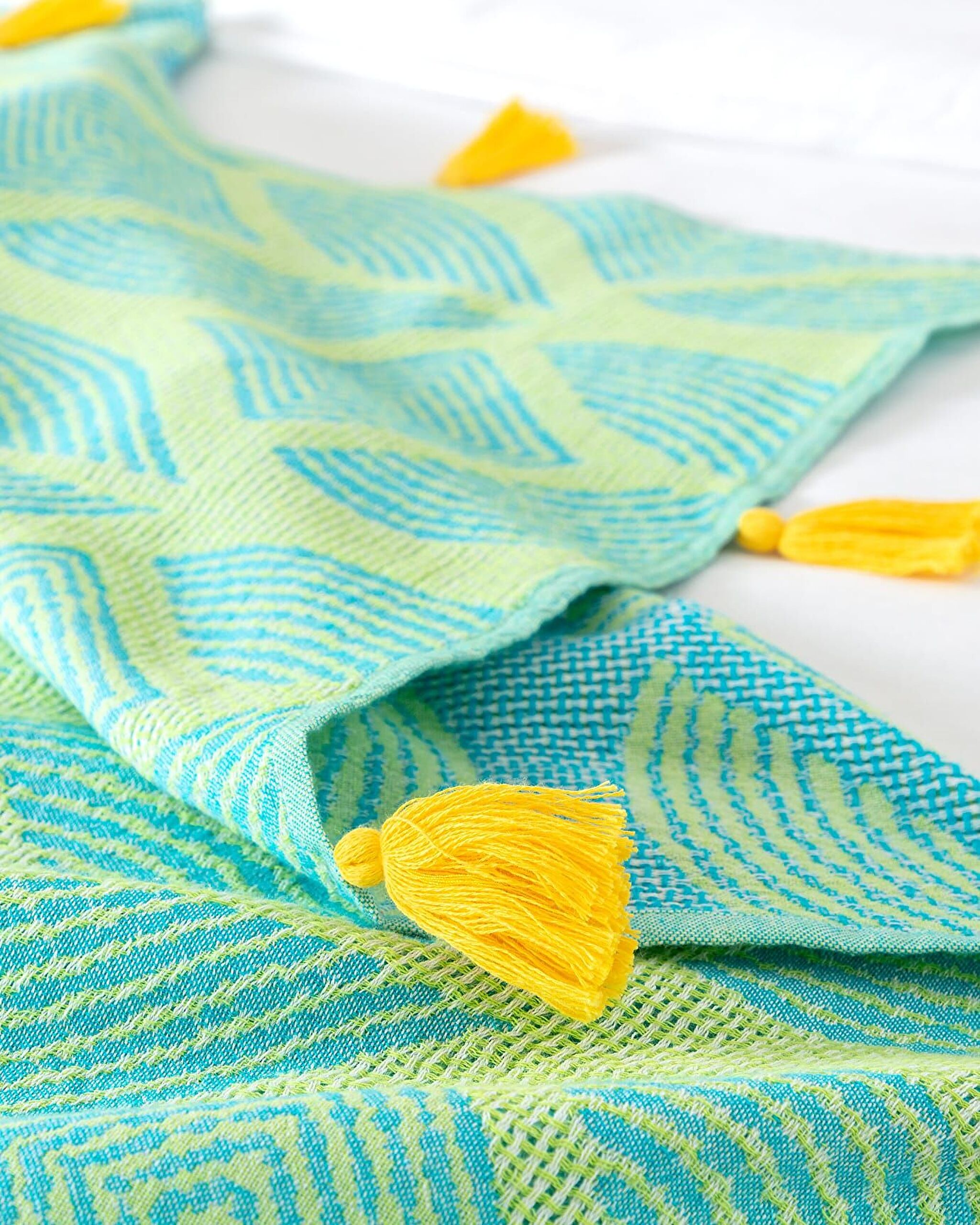 Cateline Single Bedspread - Blue/Green - 2