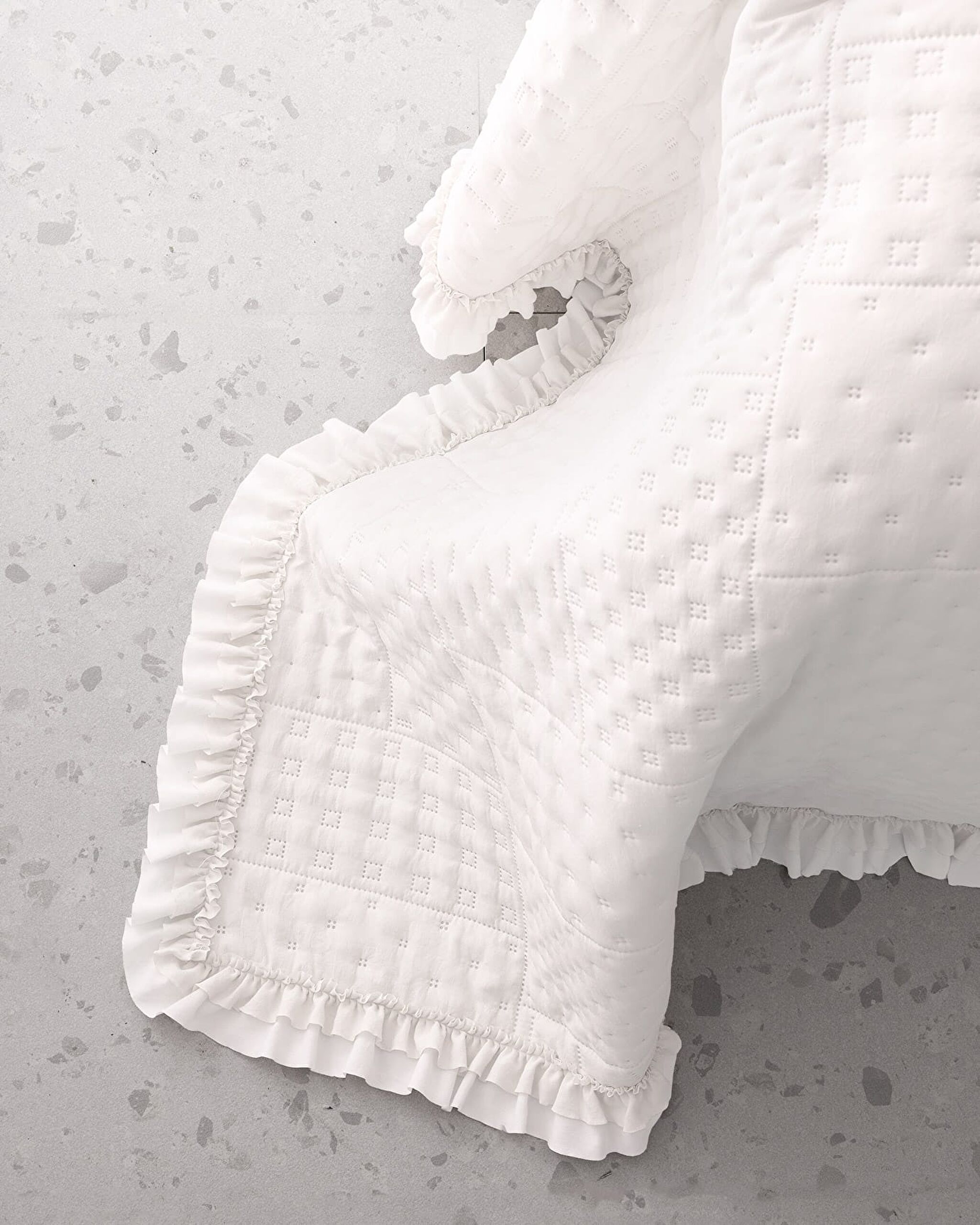 Maryon Single Bedspread - White - 6