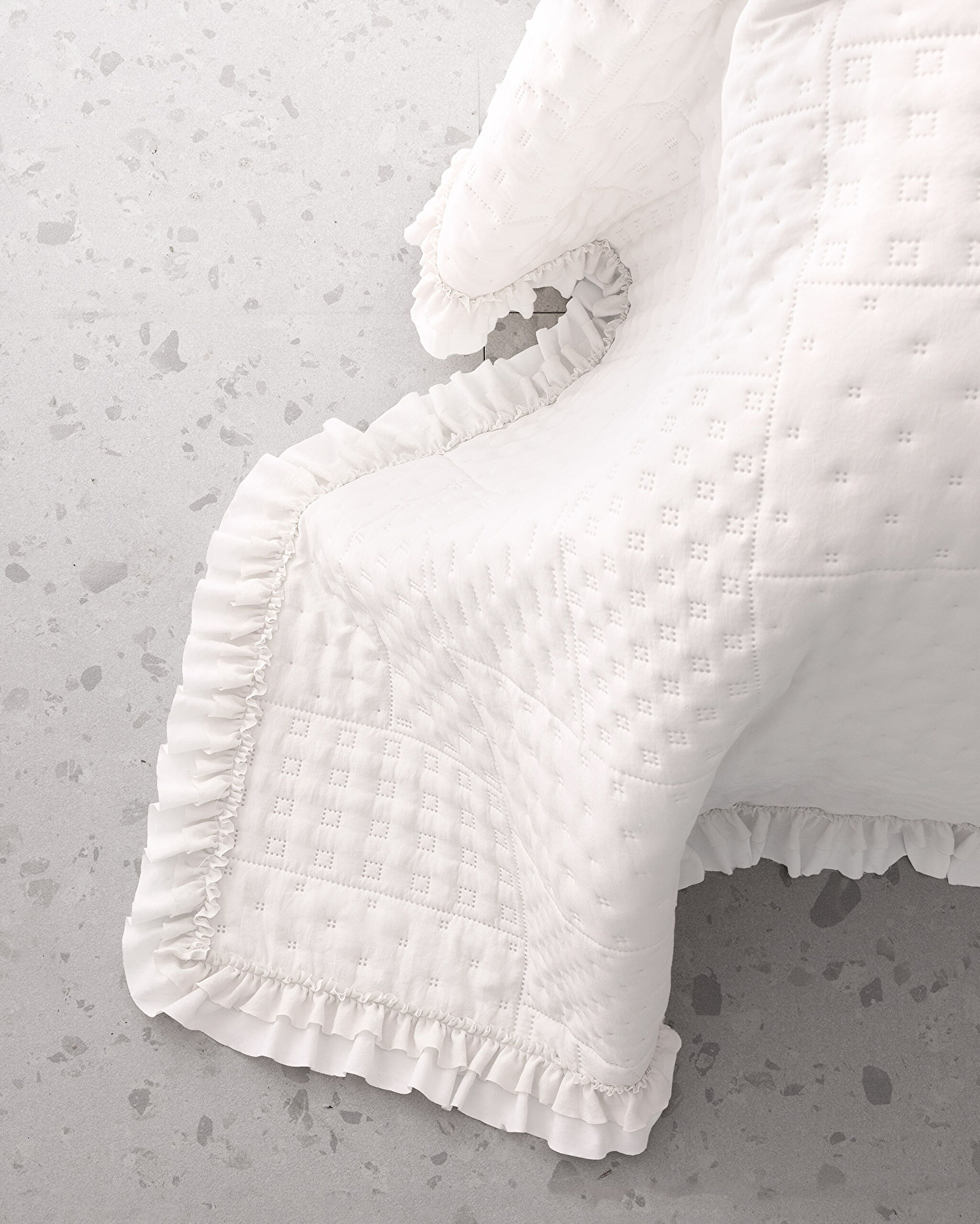 Couvre-lit simple Maryon - Blanc - 6