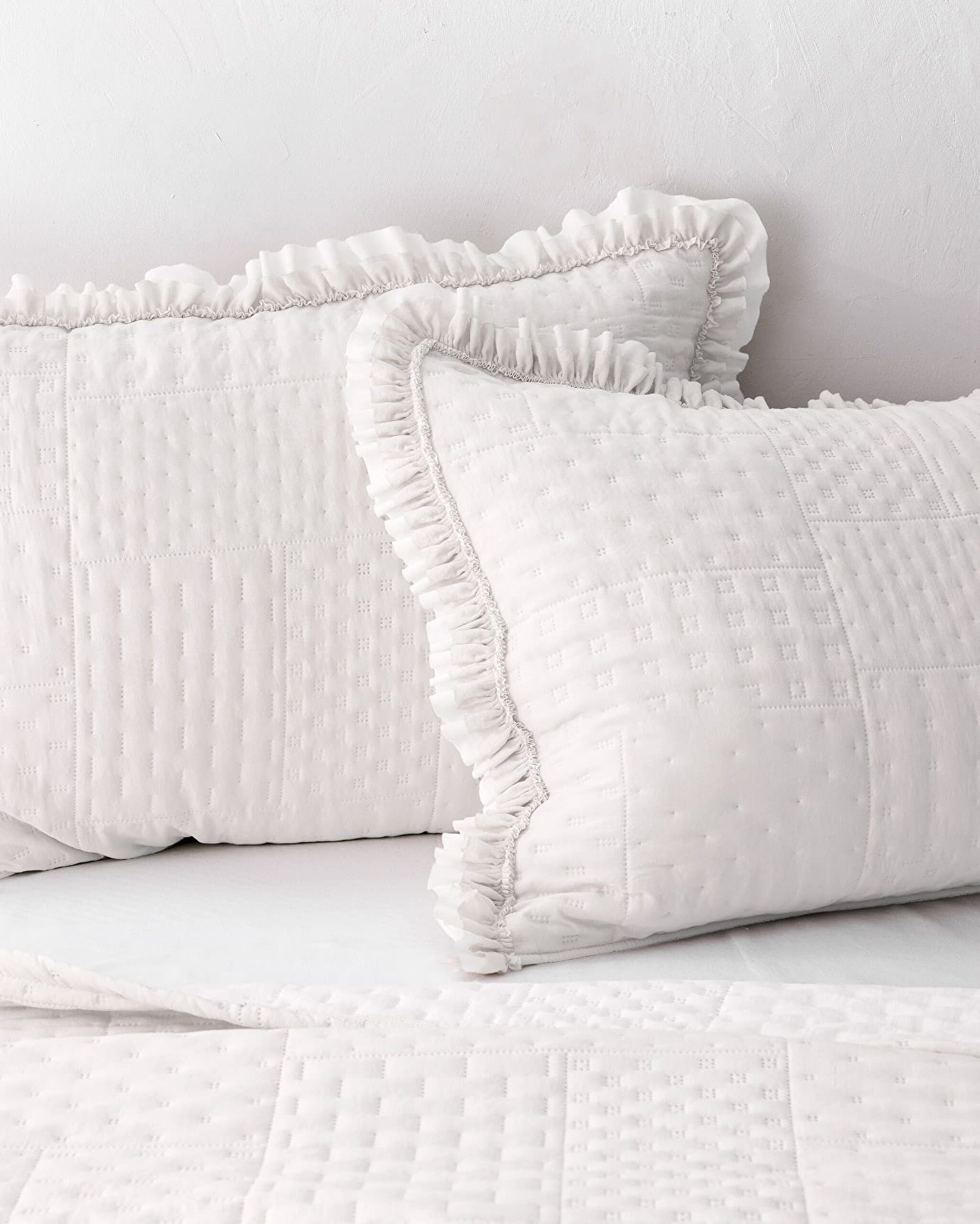 Maryon Single Bedspread - White - 3