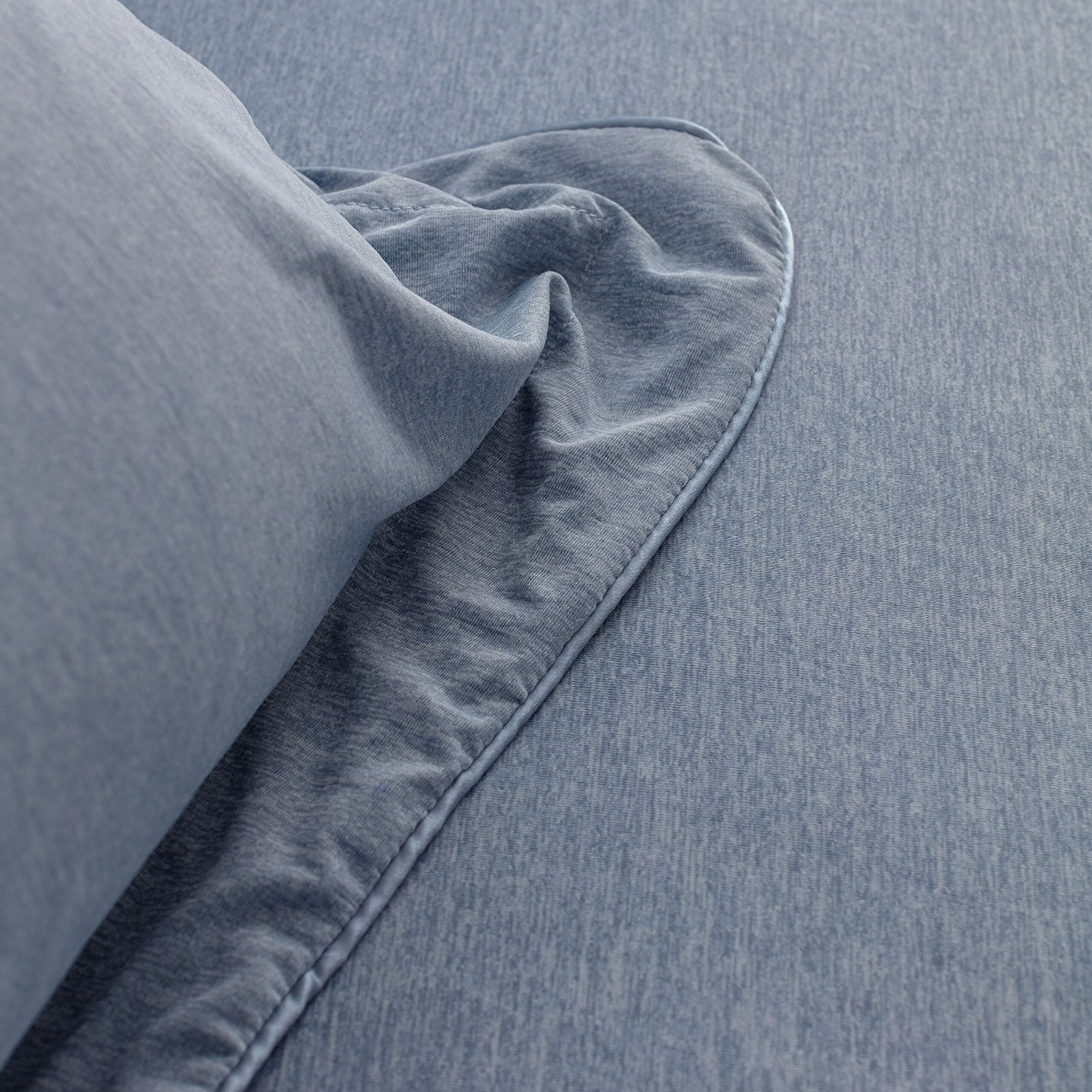 Ensemble d'édredon simple en bambou İlus - Bleu - 8