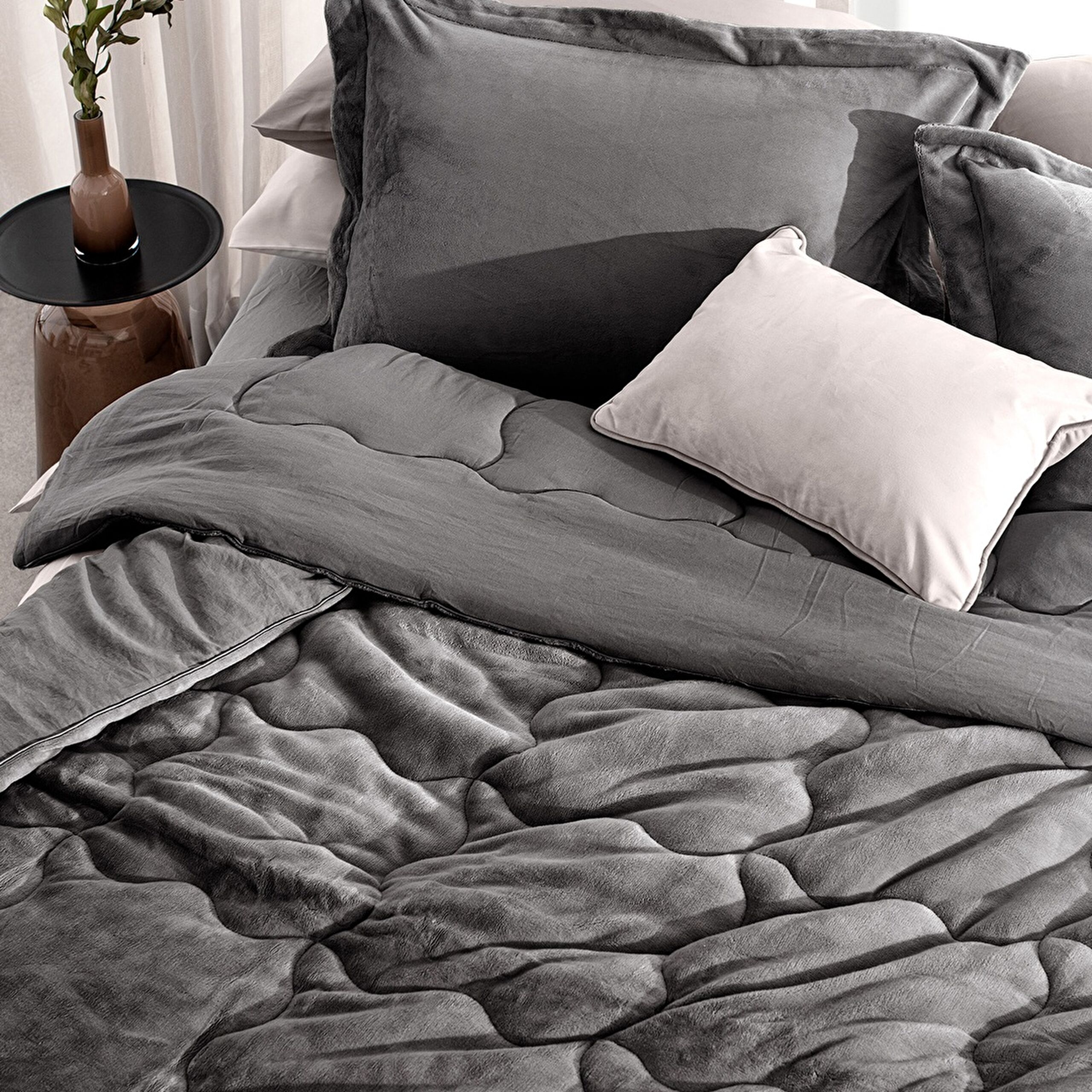 ⁠ Σετ Μονό Comforter Kaira - Anthracite_2}