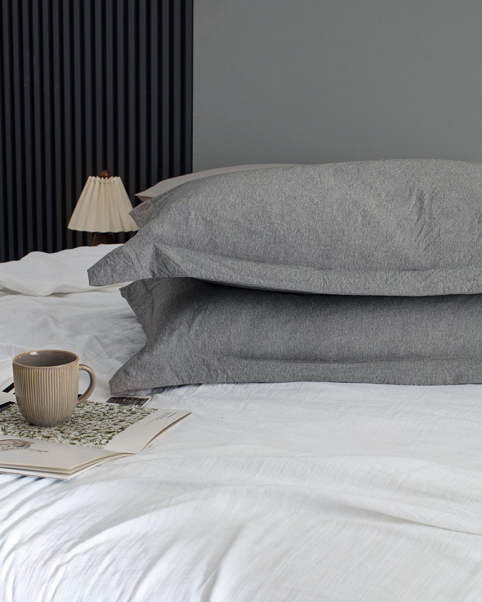 Meleni Tek Kişilik Comforter Set - Gri - 3