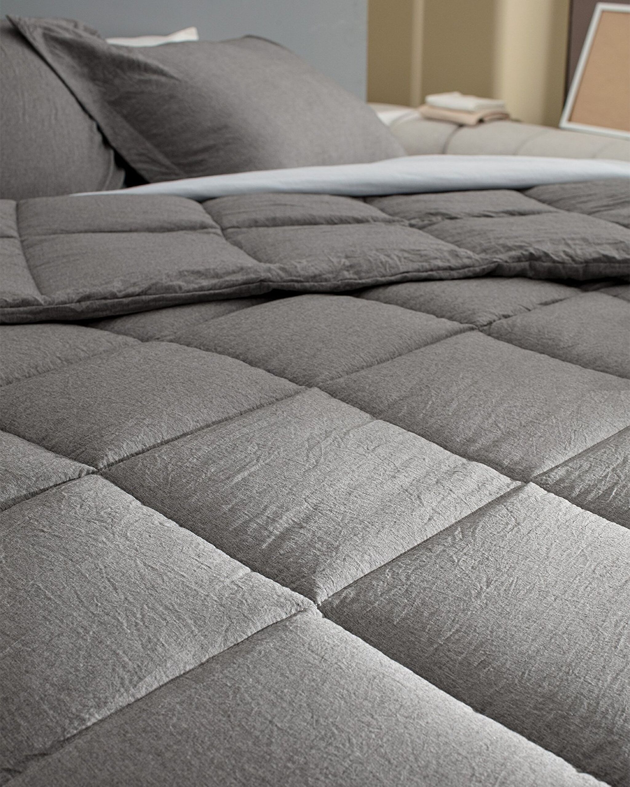 Meleni Tek Kişilik Comforter Set - Kahverengi - 1