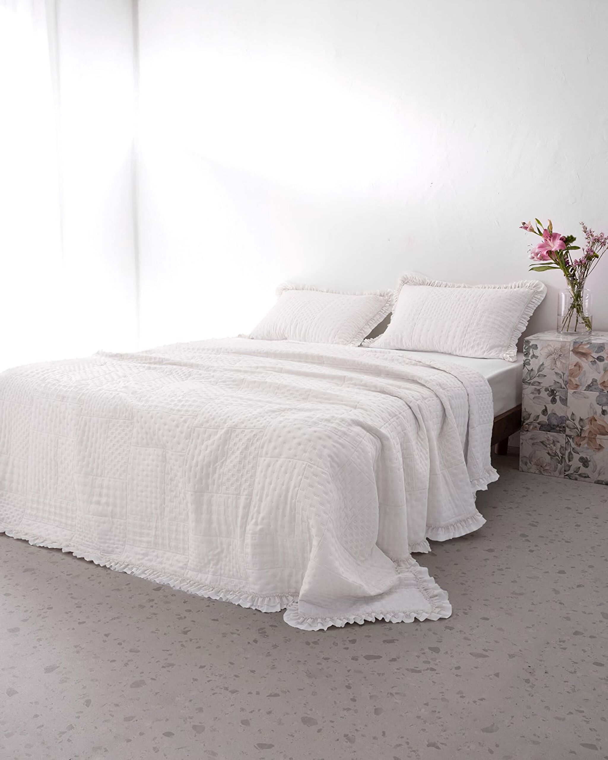 Medus Single Bedspread - White - 0